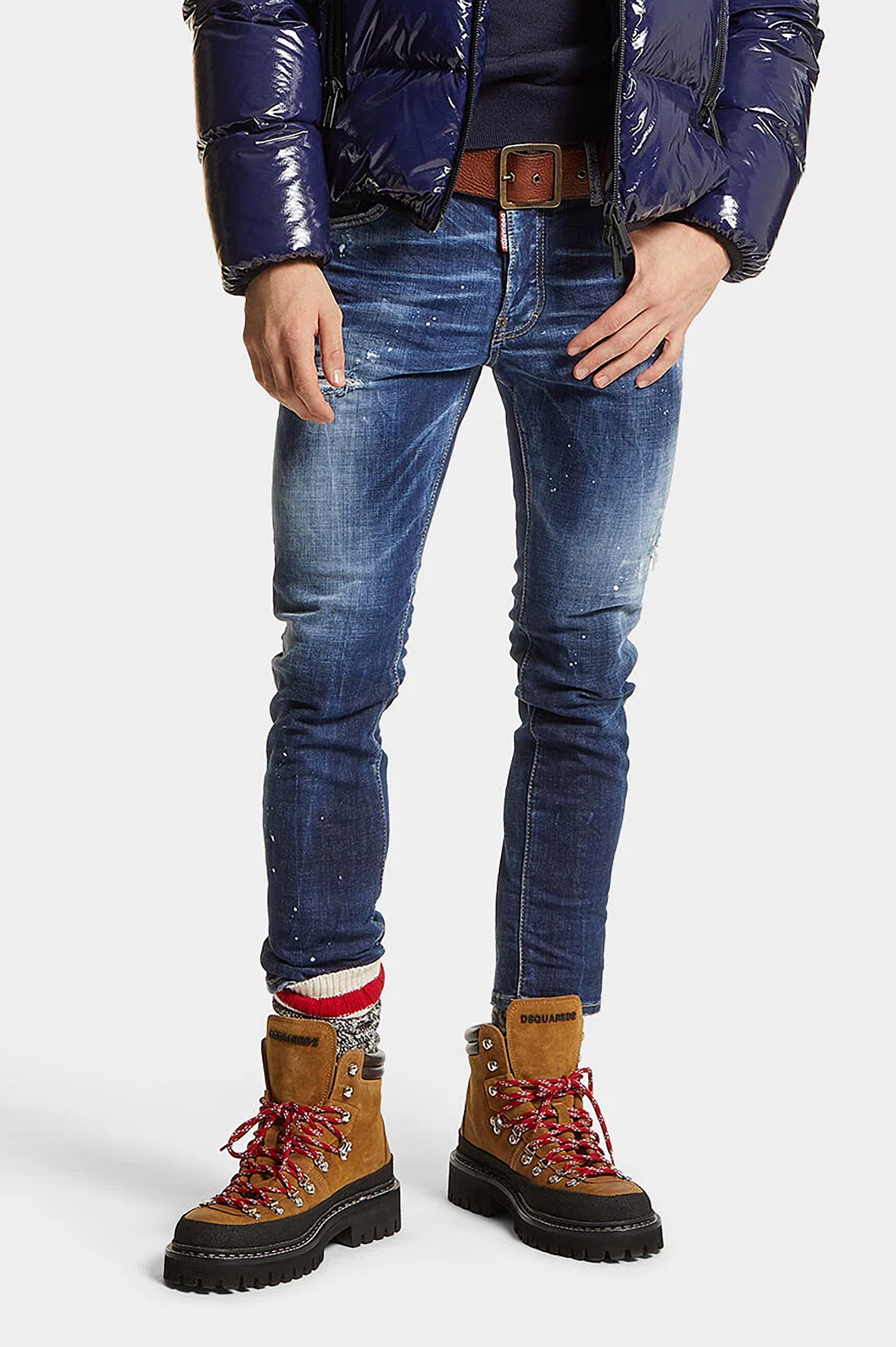 DSQUARED2 Dark Easy Wash Skater Jeans