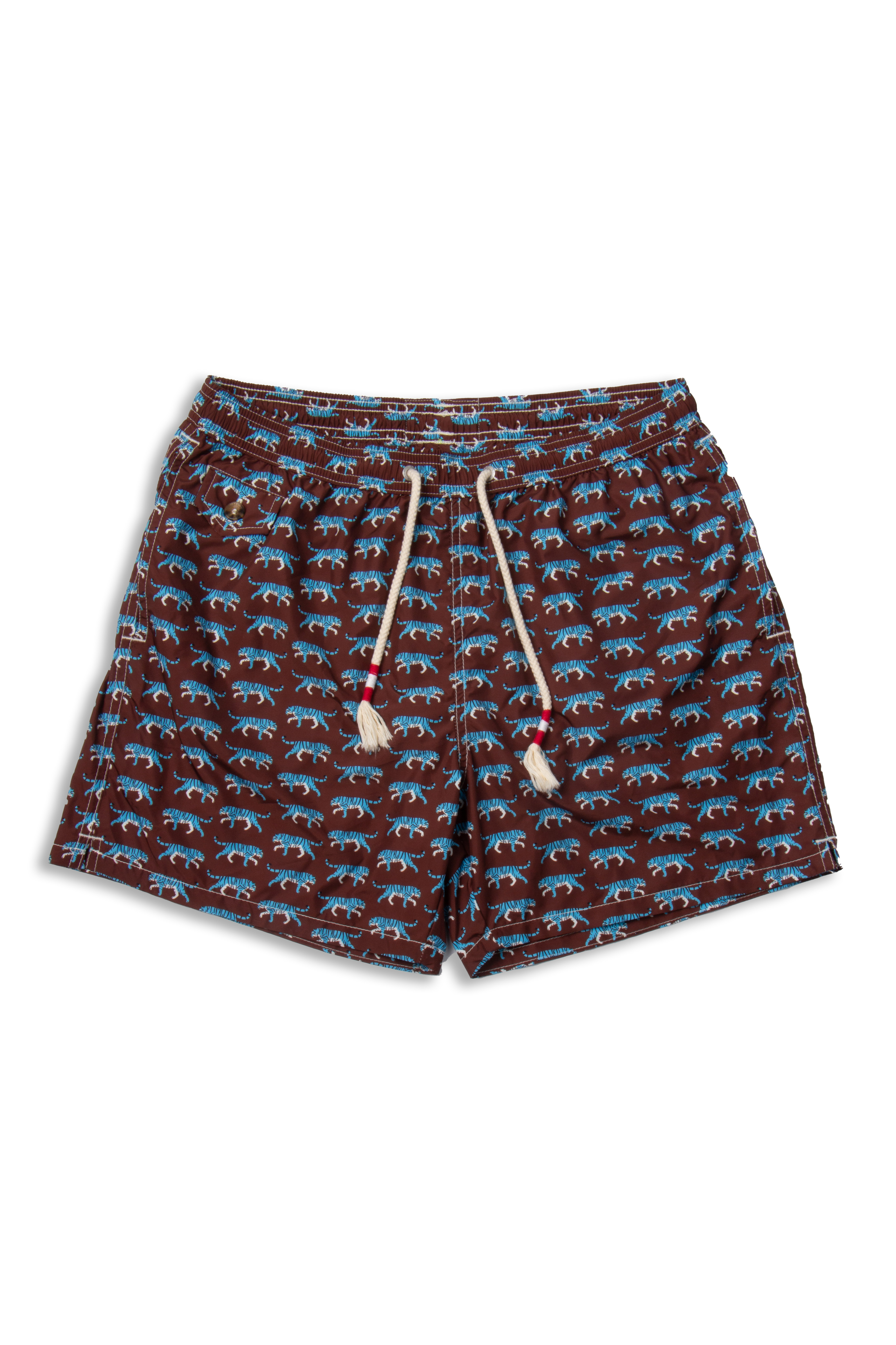 MC 2 SAINT BARTH Tiger Print Swim Shorts 