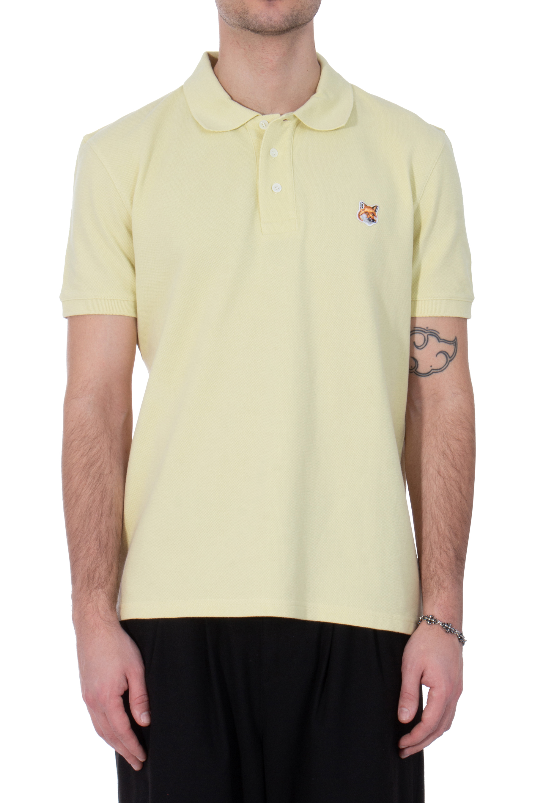 MAISON KITSUNÉ Classic Fox Head Patch Cotton Piqué Polo Shirt