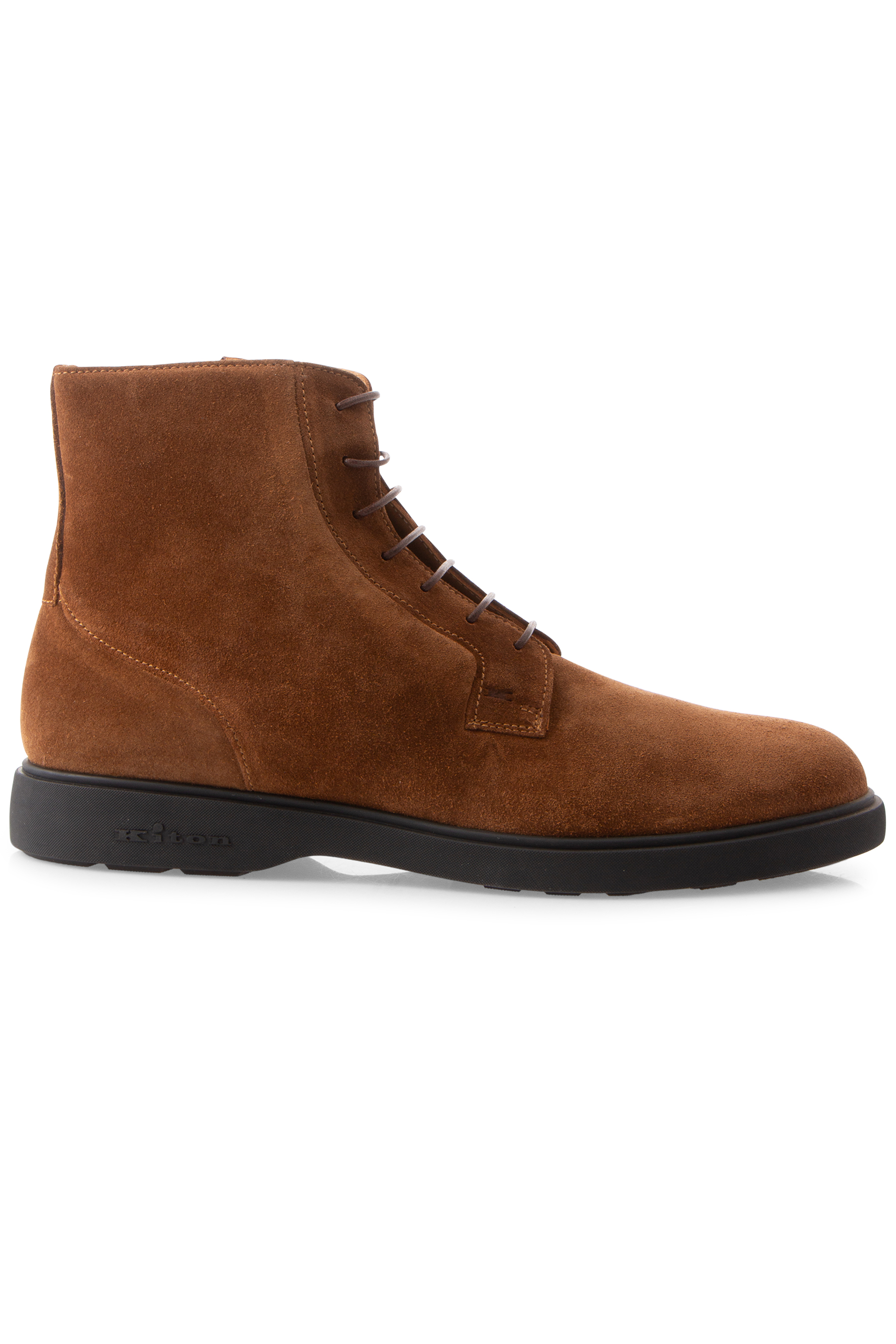 KITON Padded Calf Suede Ankle Boots