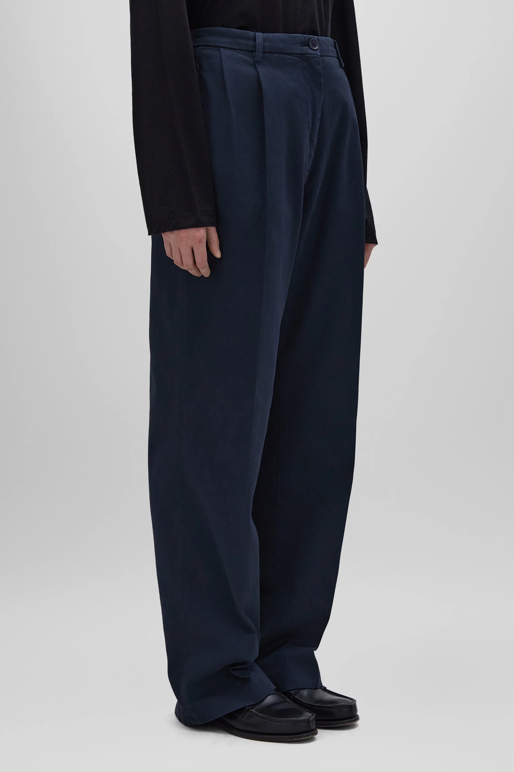 ASPESI Wide Cotton Stretch Pants