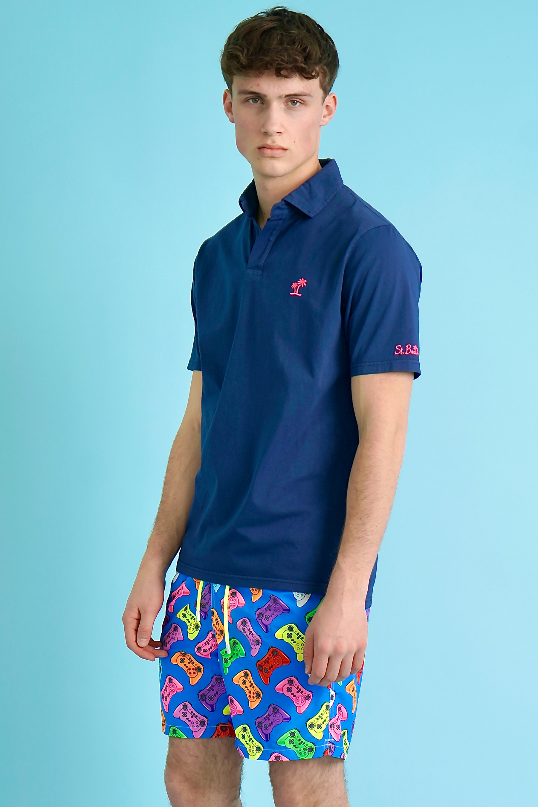 MC 2 SAINT BARTH Gamecontroller Print Swim Shorts 