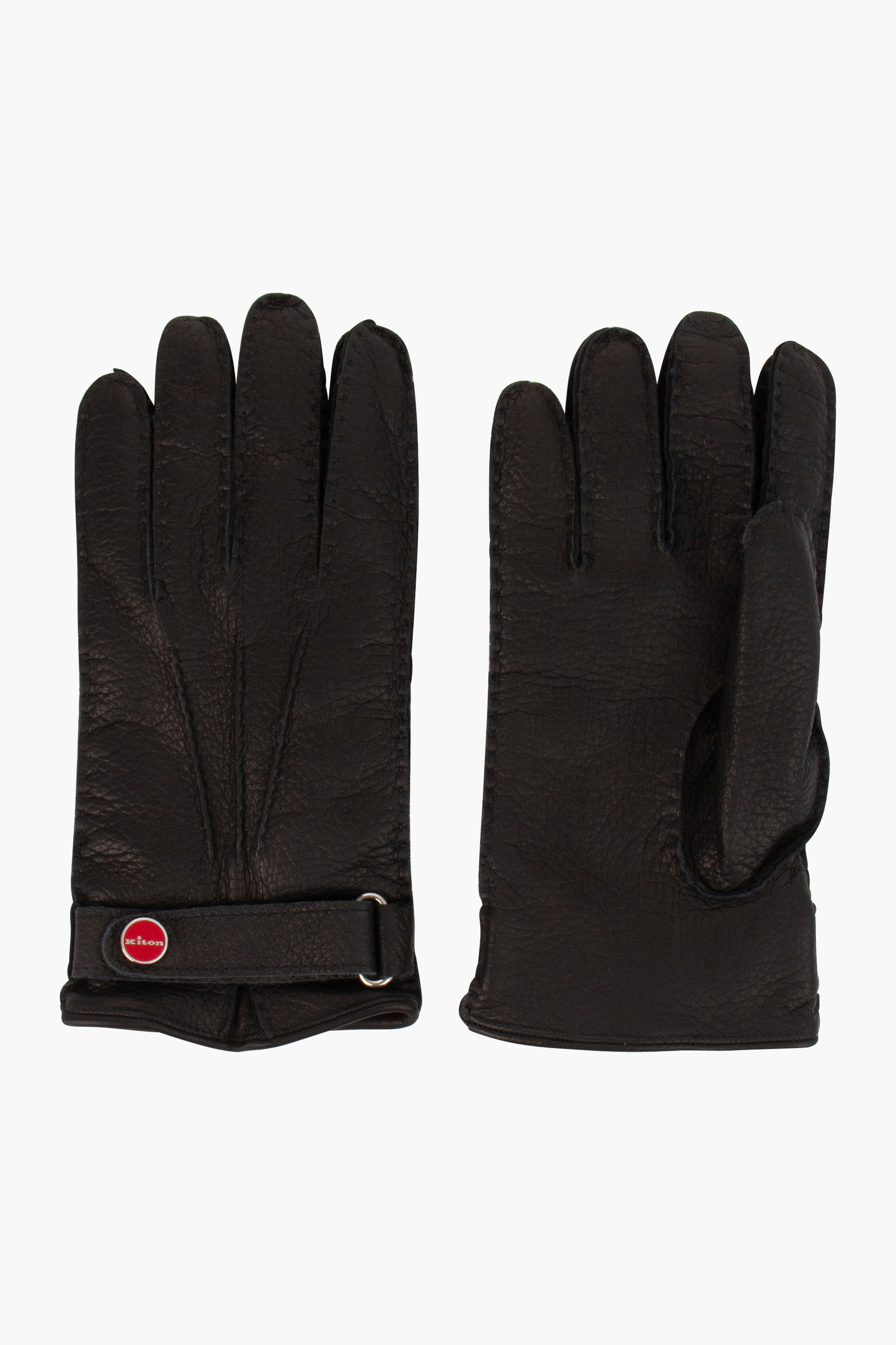 KITON Grained Leather Gloves