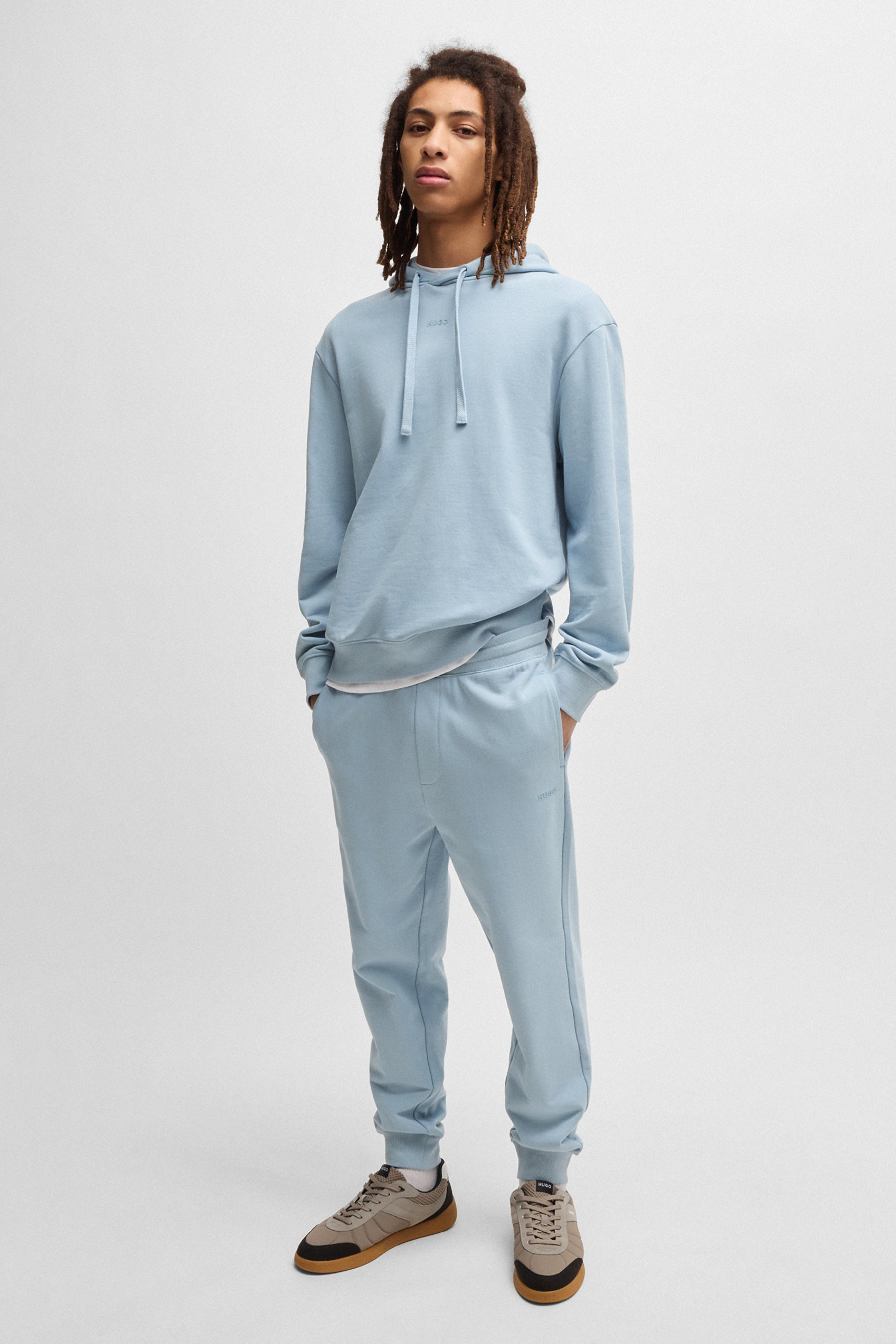 HUGO Relaxed Fit Printed Cotton Terry Sweatpants Dayote