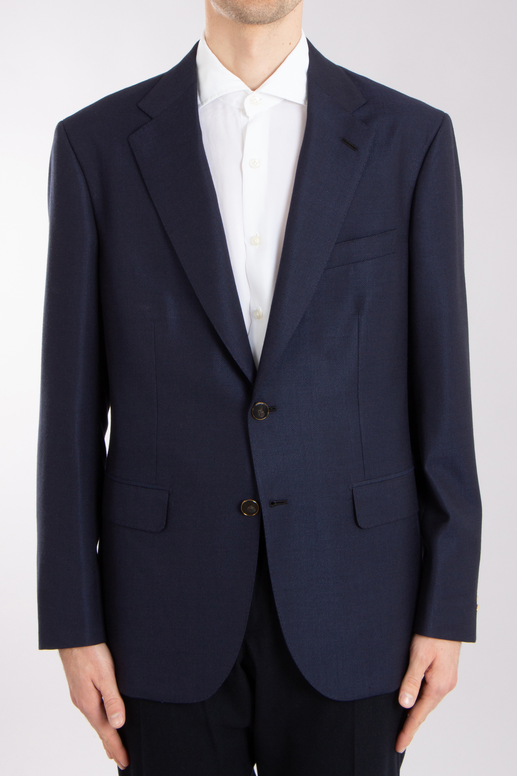 BRIONI Wool-Silk-Cashmere Blend Blazer New Plume