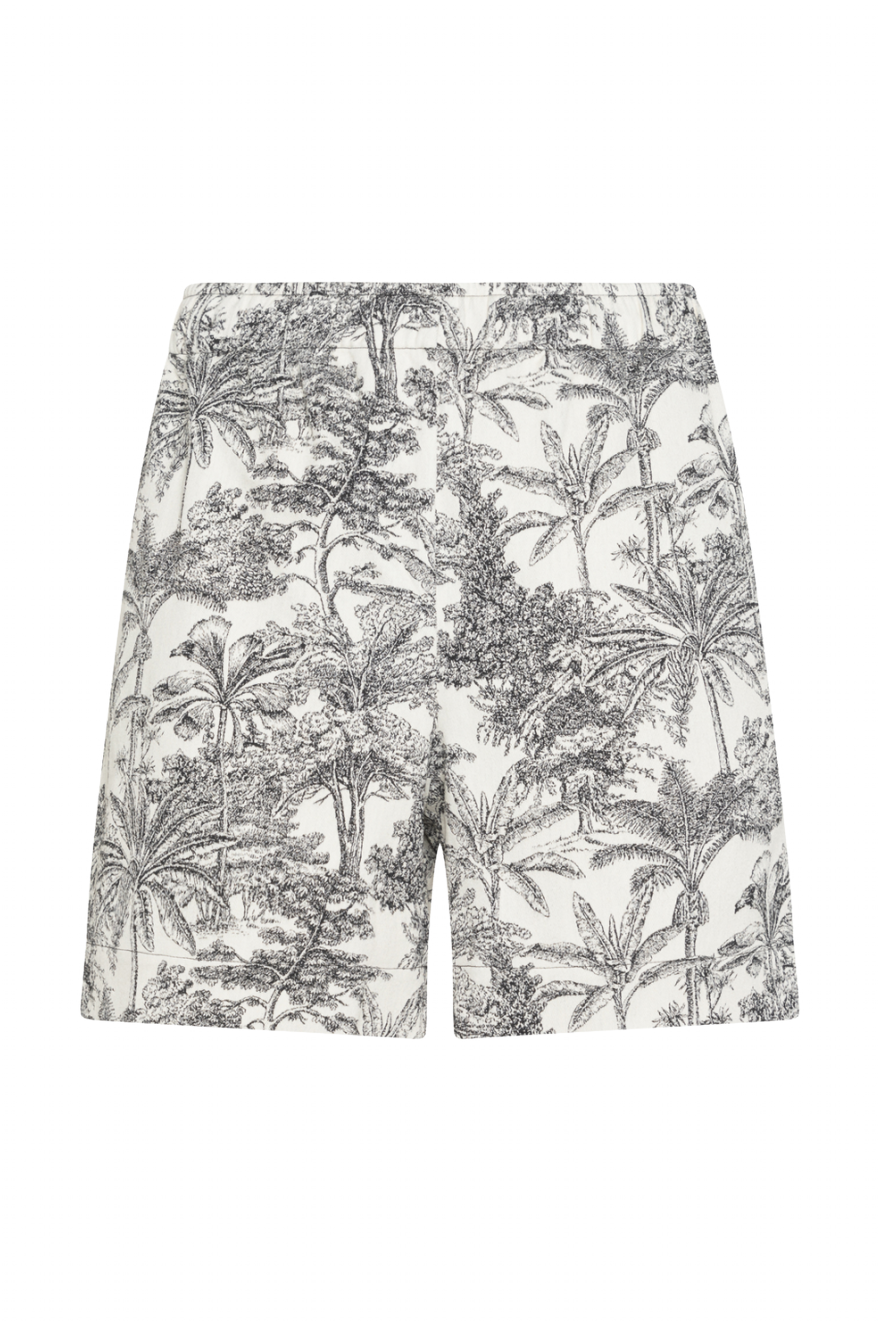 0039 ITALY Patterned Cotton Shorts