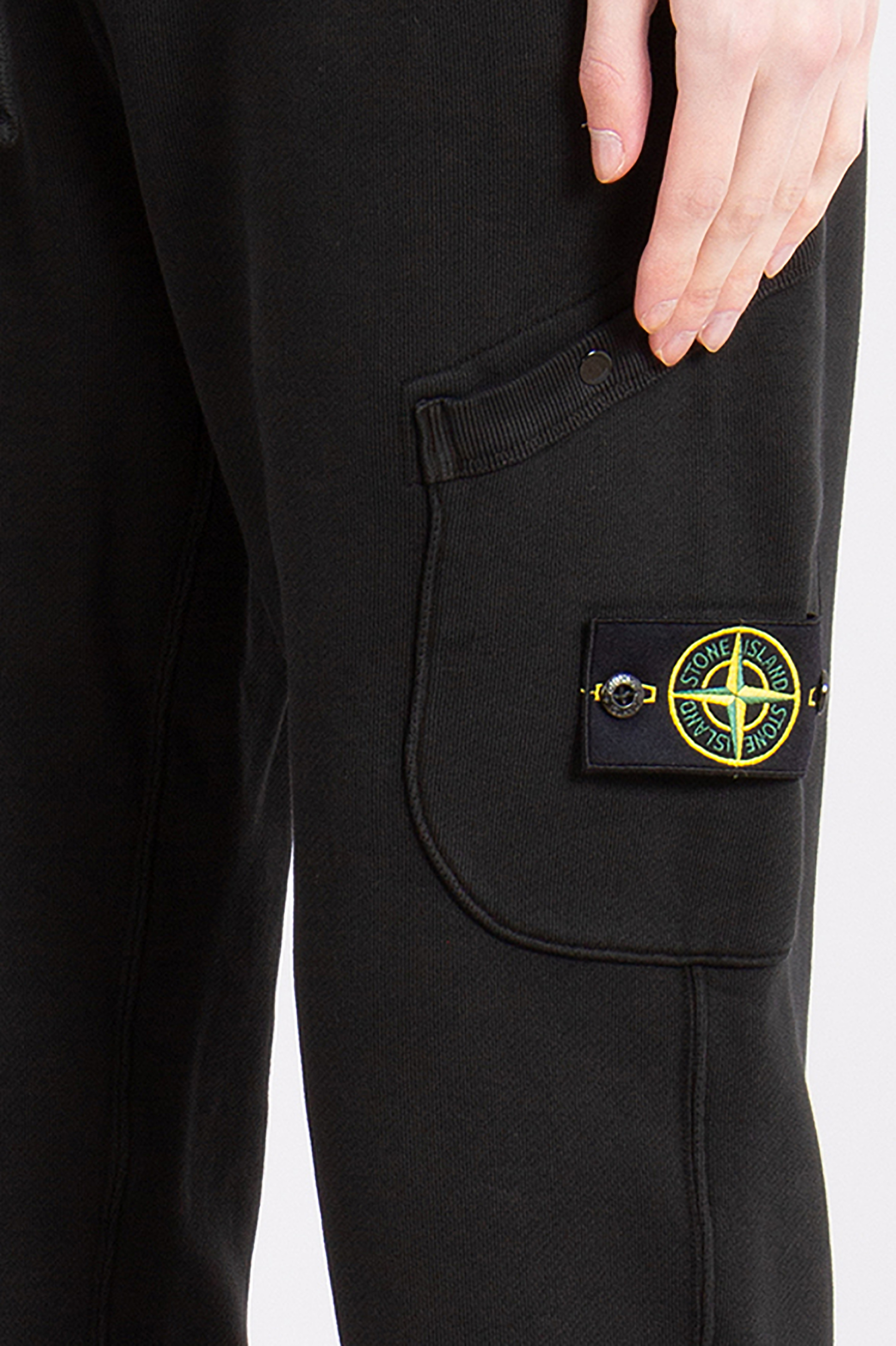 STONE ISLAND 'OLD' Effect Organic Cotton Diagonal Fleece Sweatpants