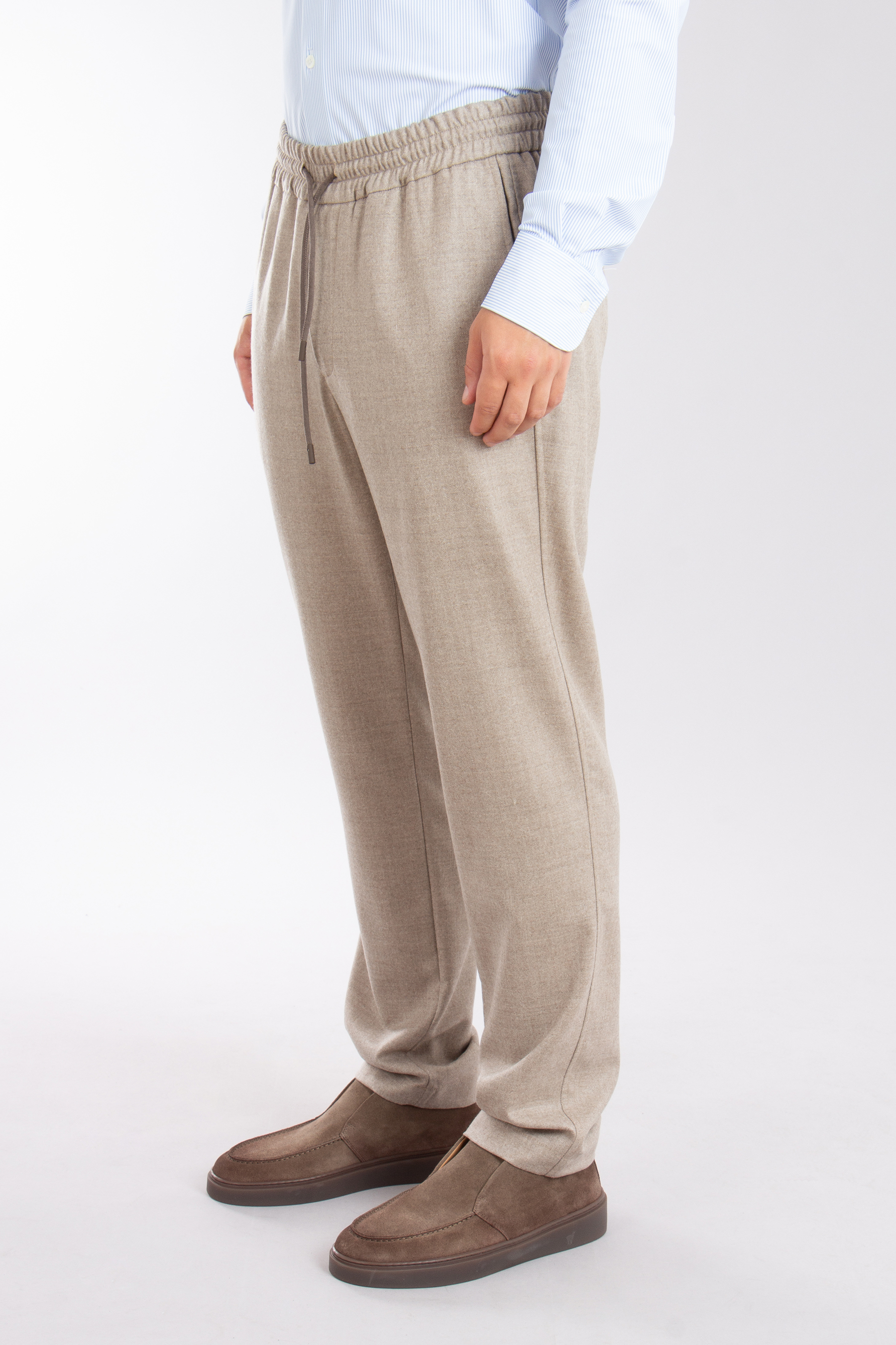 SEASE Herringbone Virgin Wool Pants Mindset