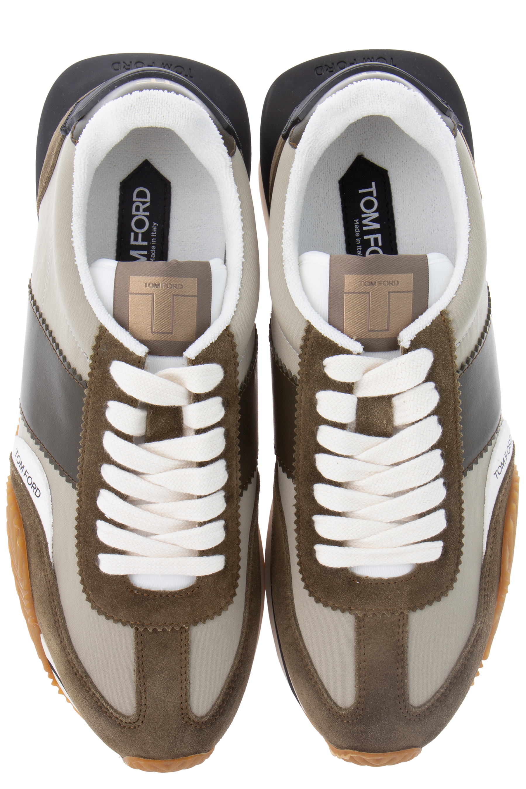 TOM FORD Paneled Nylon & Suede Sneakers James 