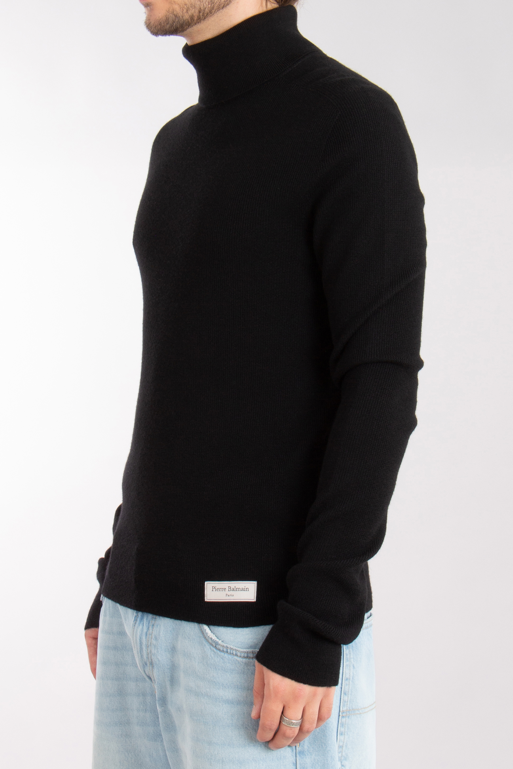 BALMAIN Extra Fine Wool Turtleneck Sweater 