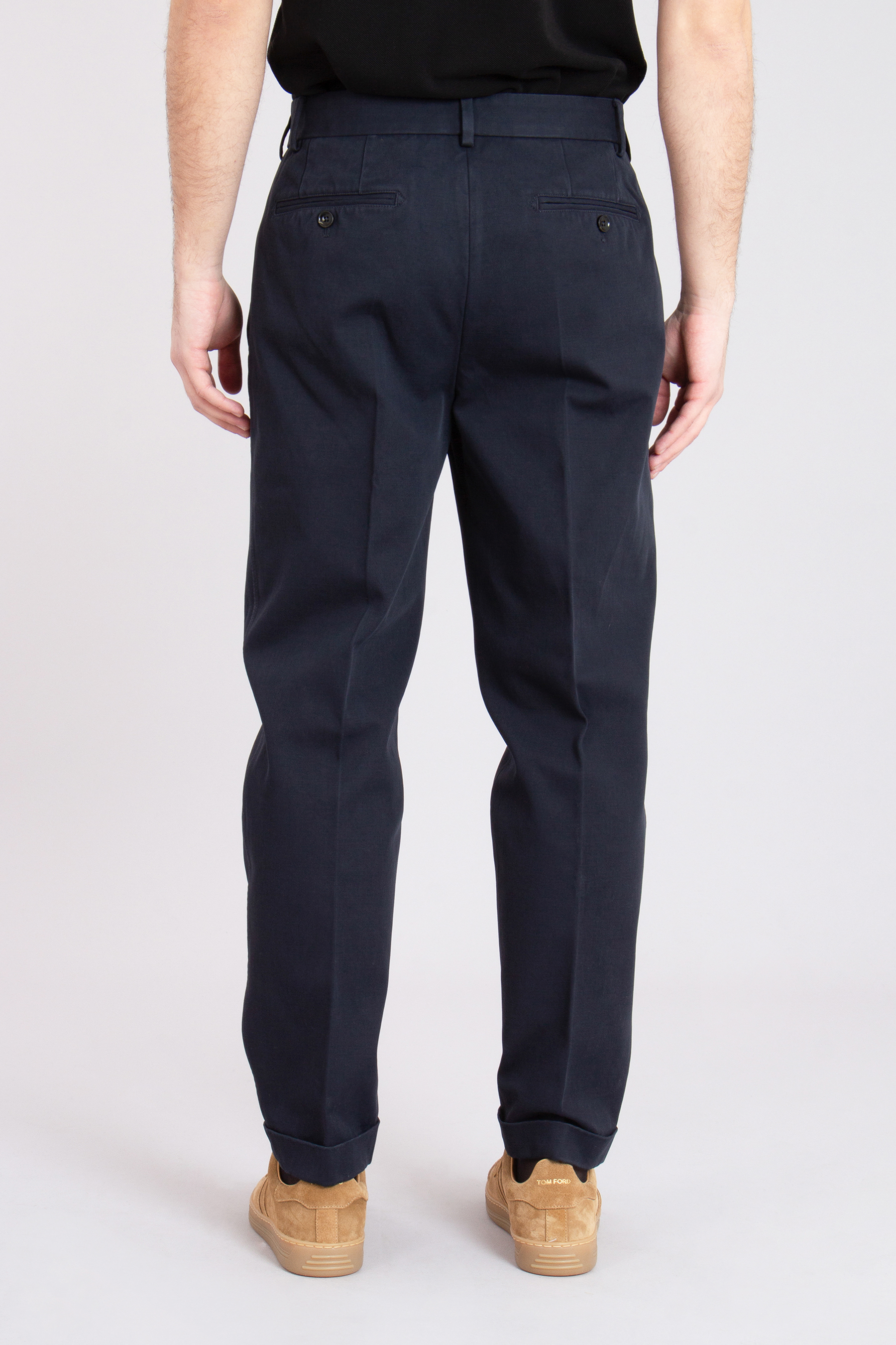 TOM FORD Organic Cotton Pleated Pants