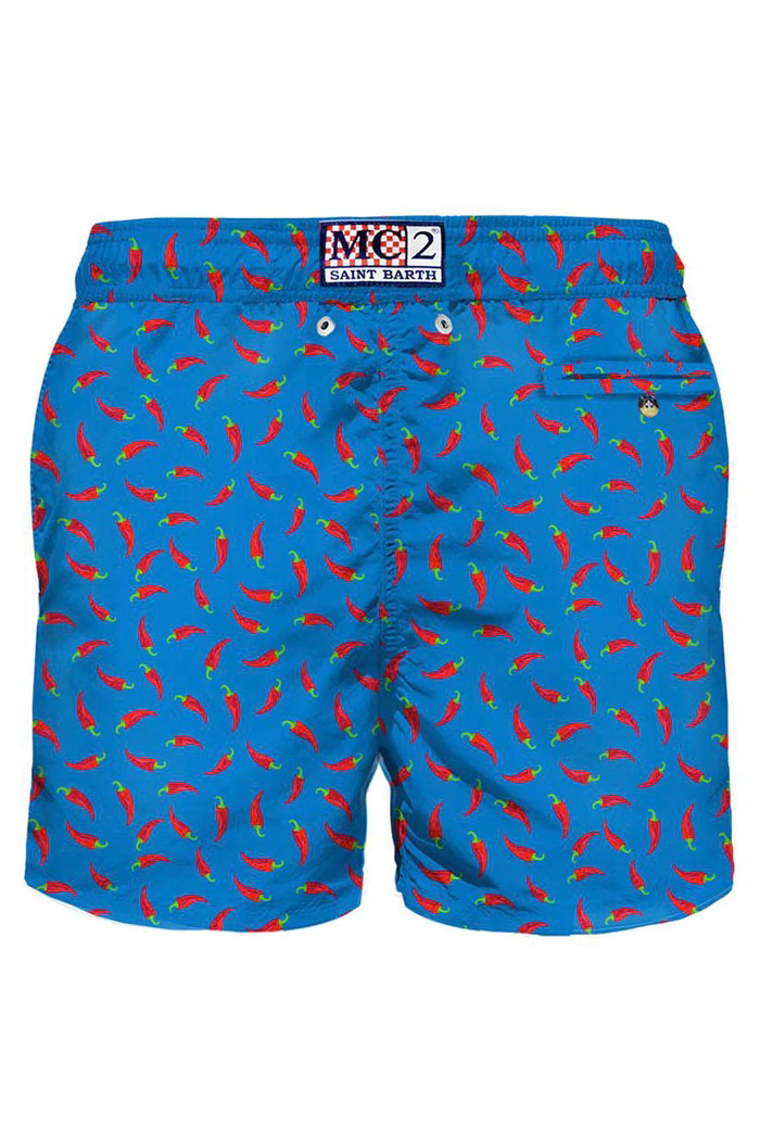 MC 2 SAINT BARTH Chili Print Swim Shorts Lighting