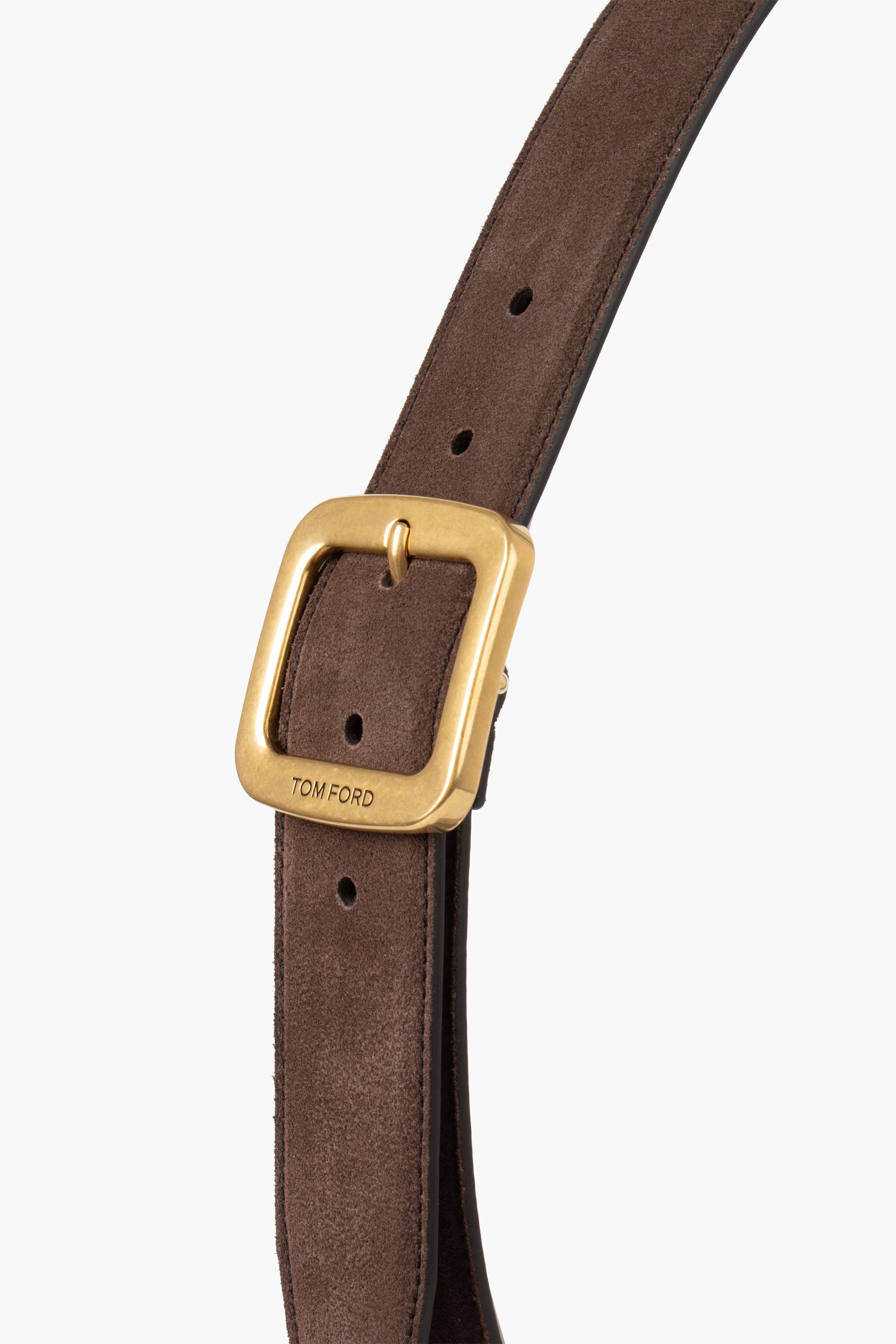 TOM FORD Square Suede Belt