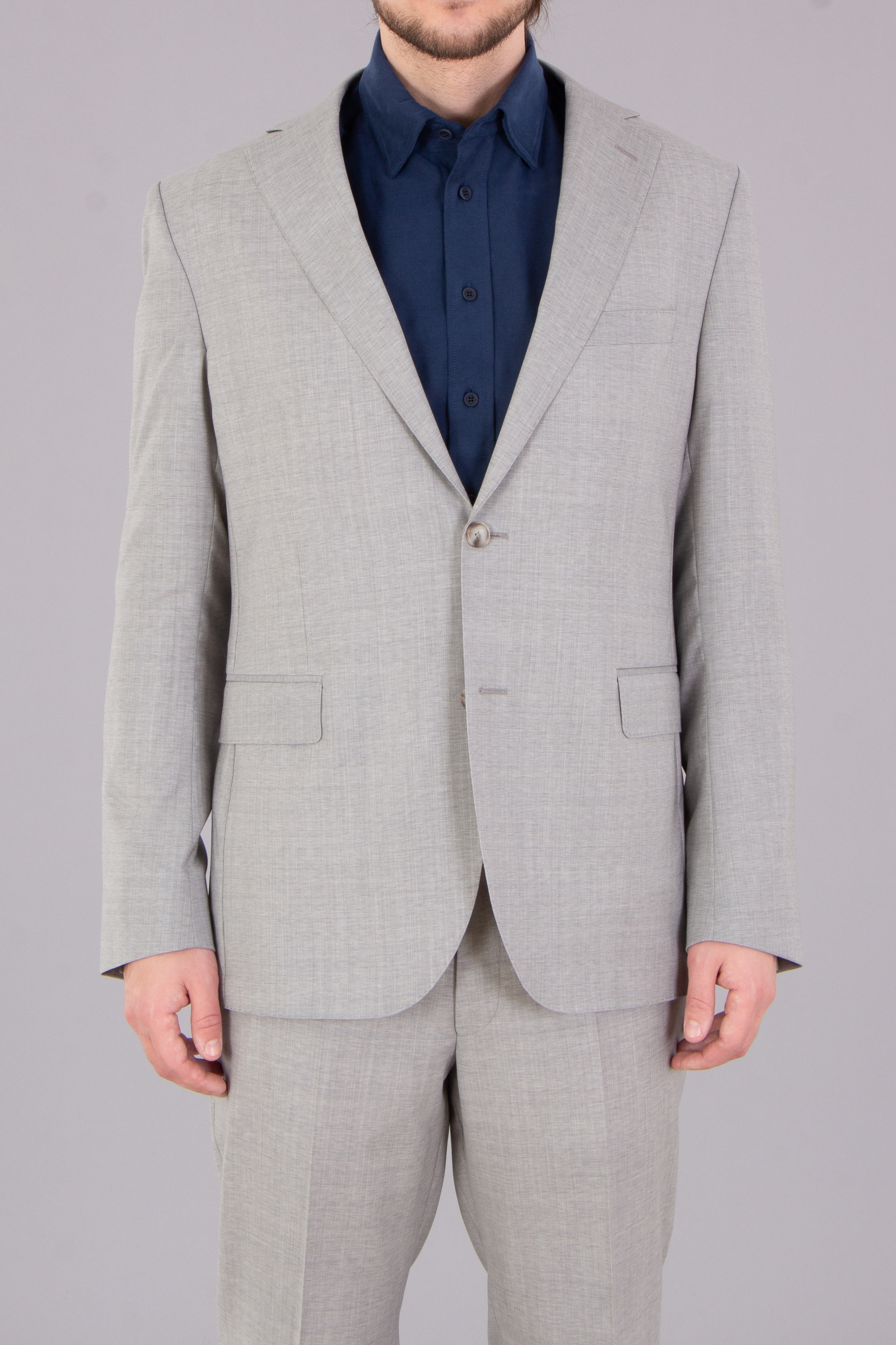 DRESSLER Regular Fit Virgin Wool Suit Sean