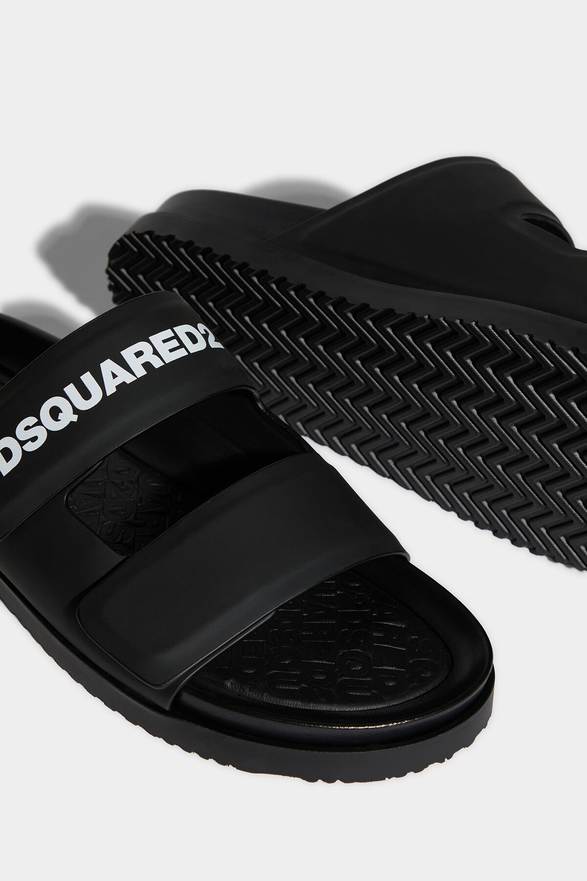 DSQUARED2 Logo Leather Sandals