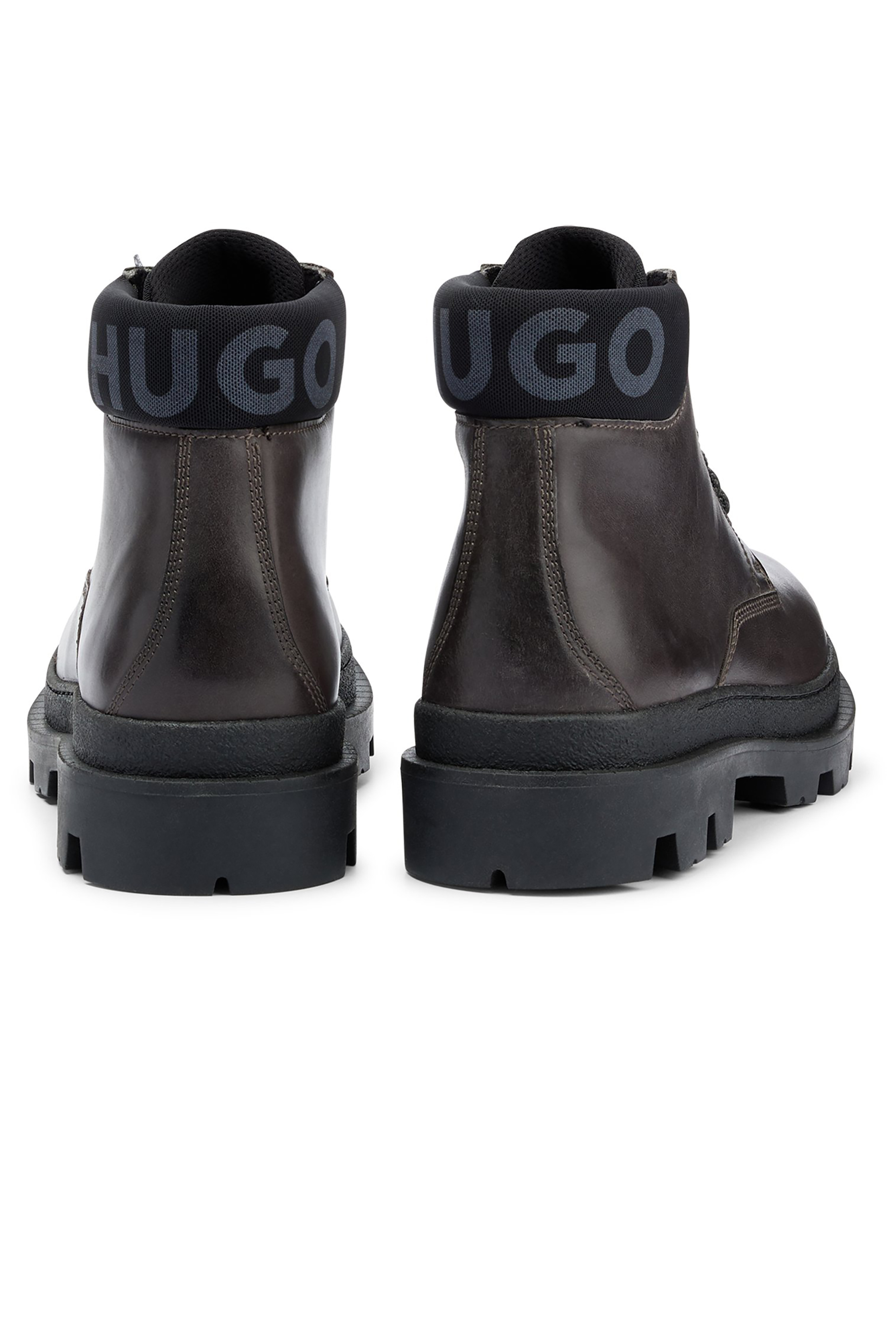 HUGO Branded-Collar Half Boots Graham