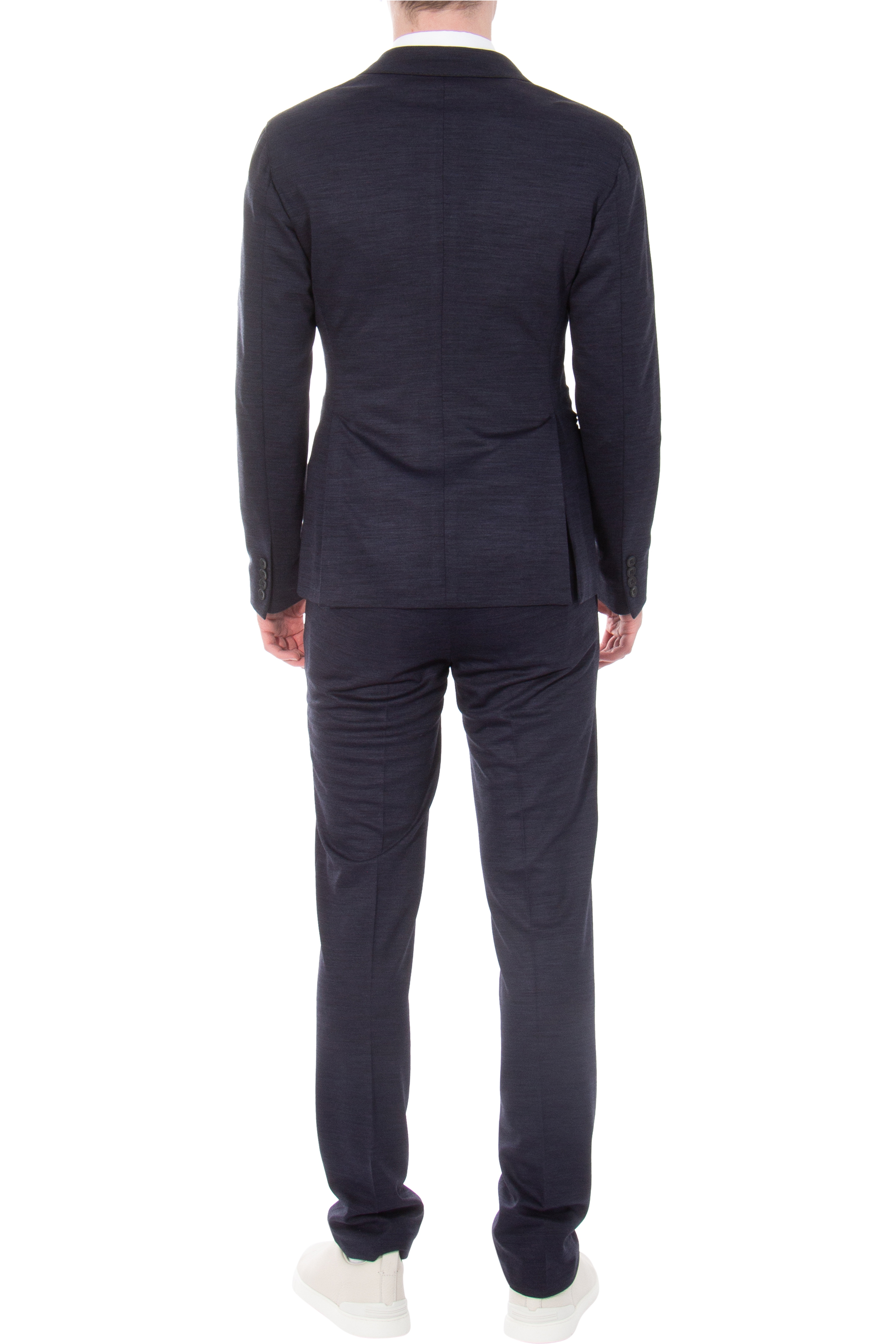 EMPORIO ARMANI Double-Breasted Lyocell & Virgin Wool Suit