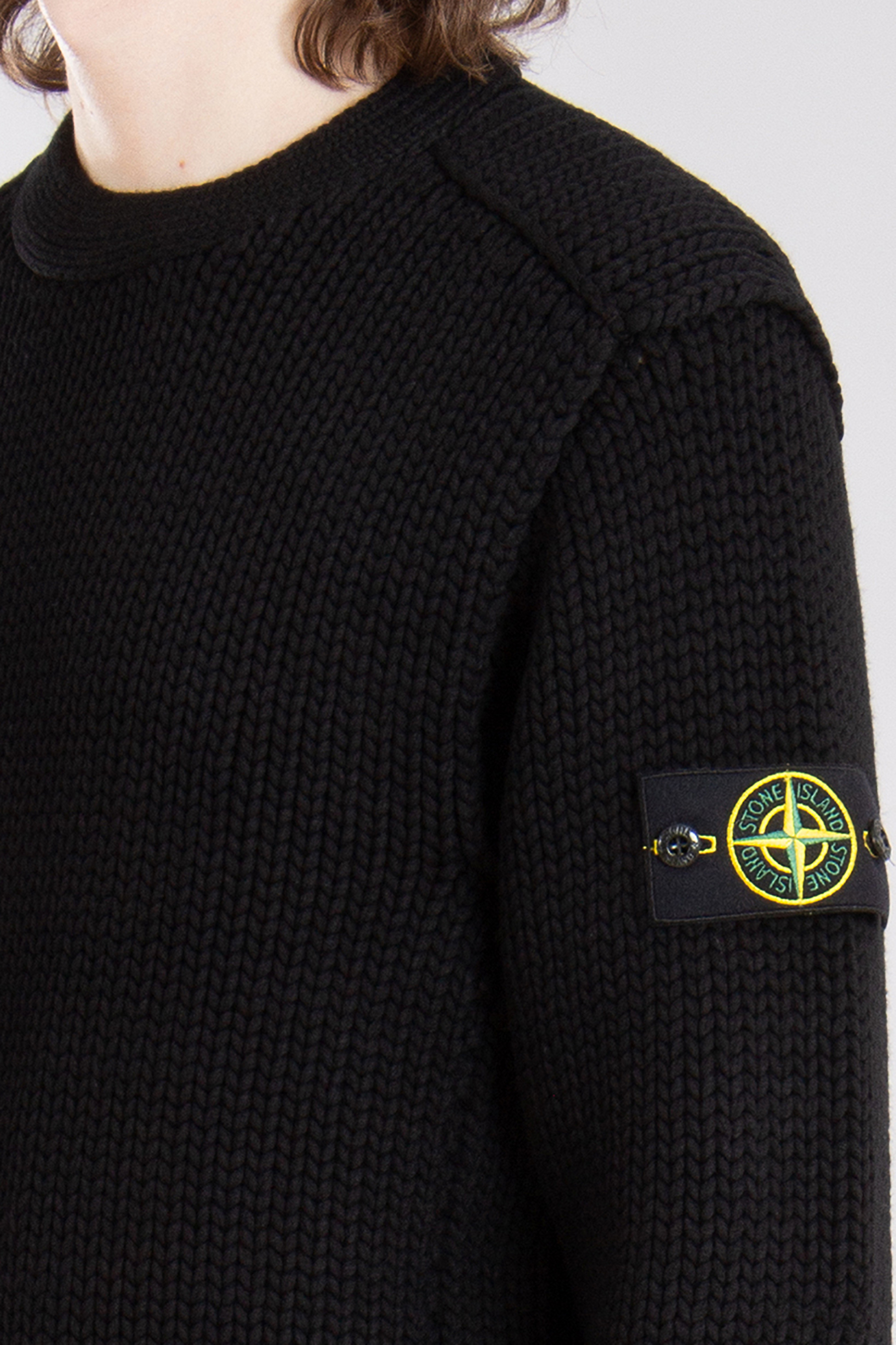 STONE ISLAND Chain Stitch Viscose-Nylon Sweater