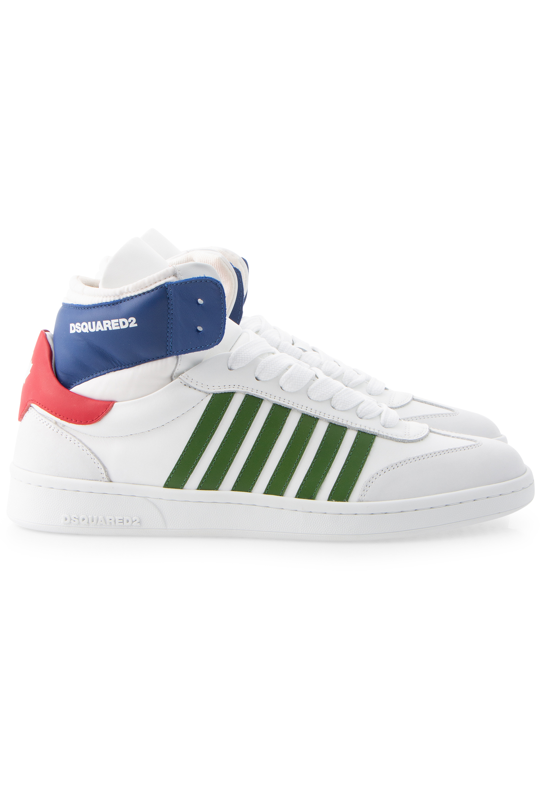 DSQUARED2 High Top Leather Sneakers Boxer