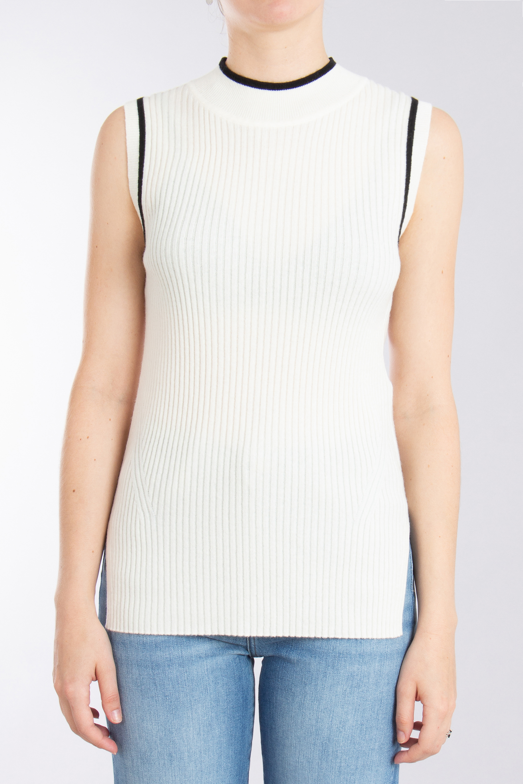 BOSS Ribbed Virgin Wool-Cashmere Knit Top Felindania