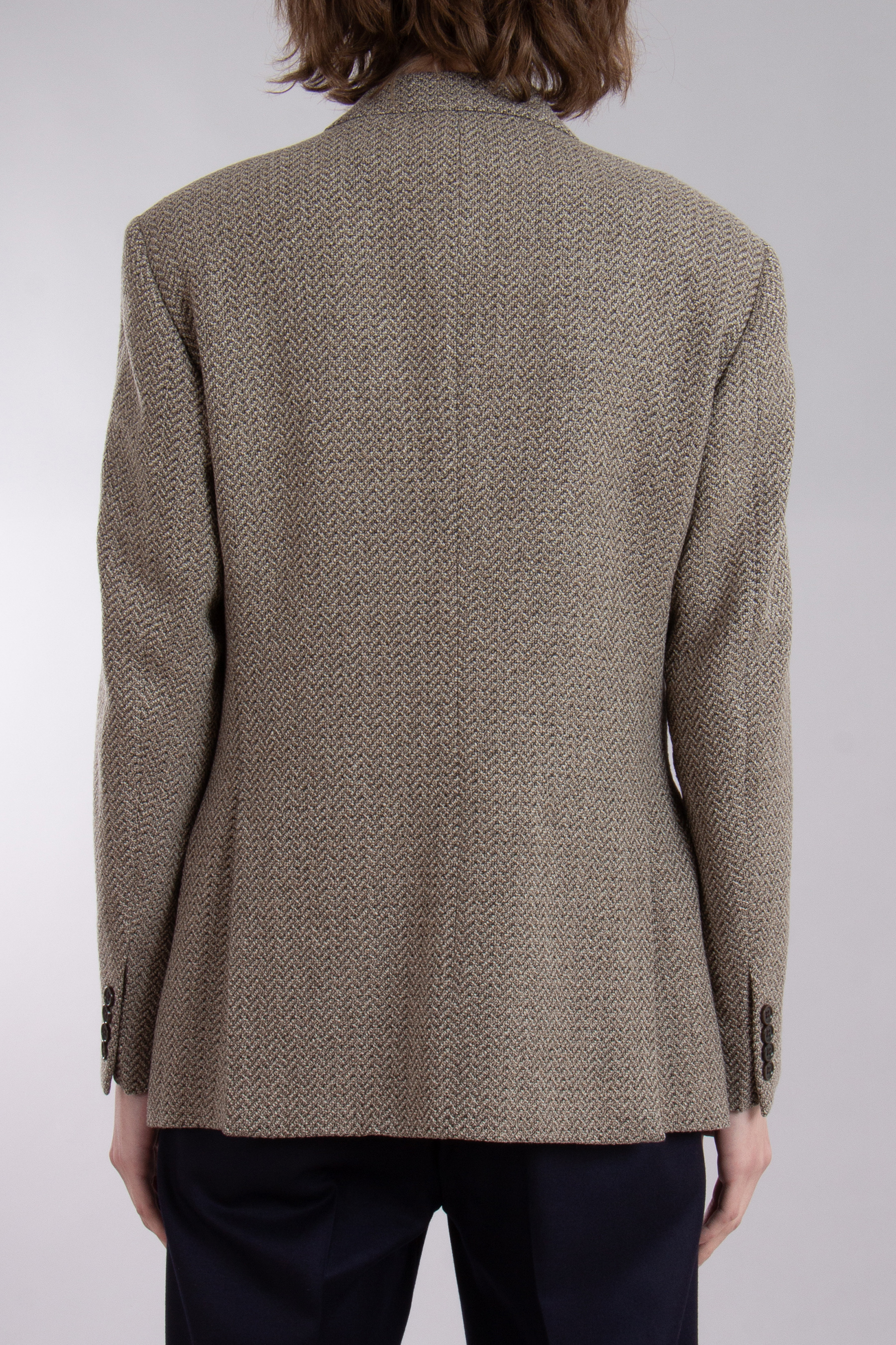 EMPORIO ARMANI Virgin Wool Blend Tweed Jacket G Line