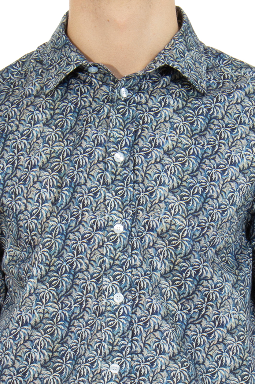 ETRO Patterned Cotton Short-Sleeve Shirt