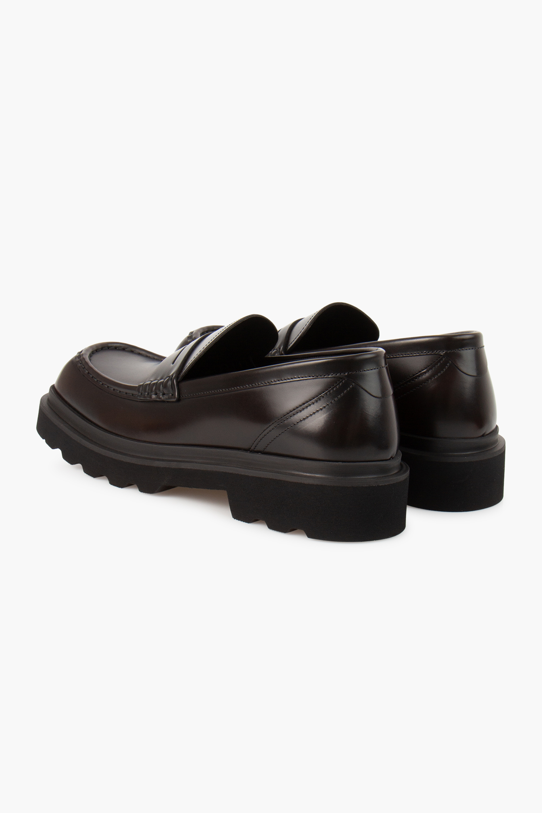 DOLCE & GABBANA Brushed Leather Moccasins