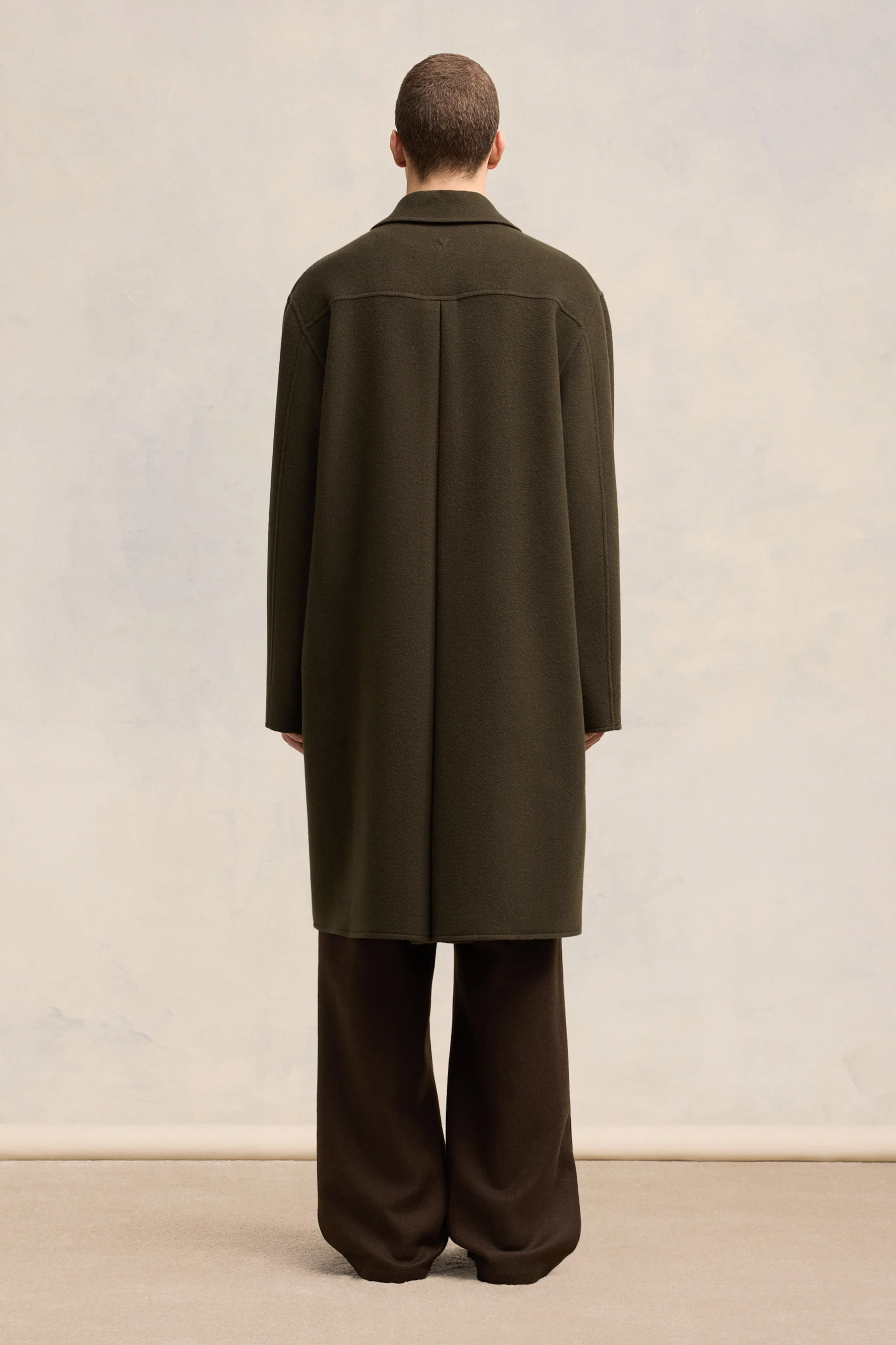 AMI PARIS Double-Face Wool-Cashmere Car Coat