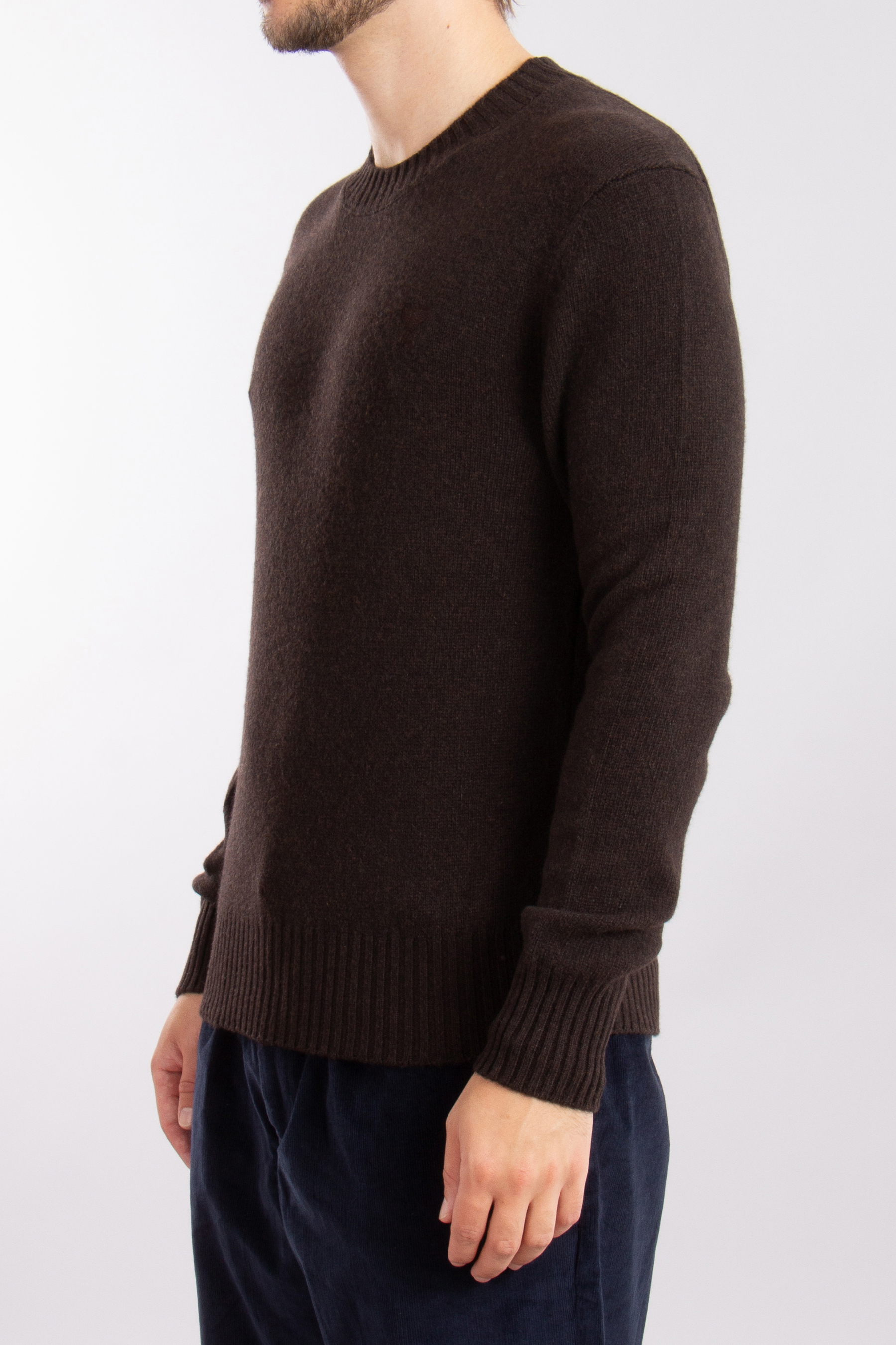 AMI PARIS Embroidered Cashmere Sweater