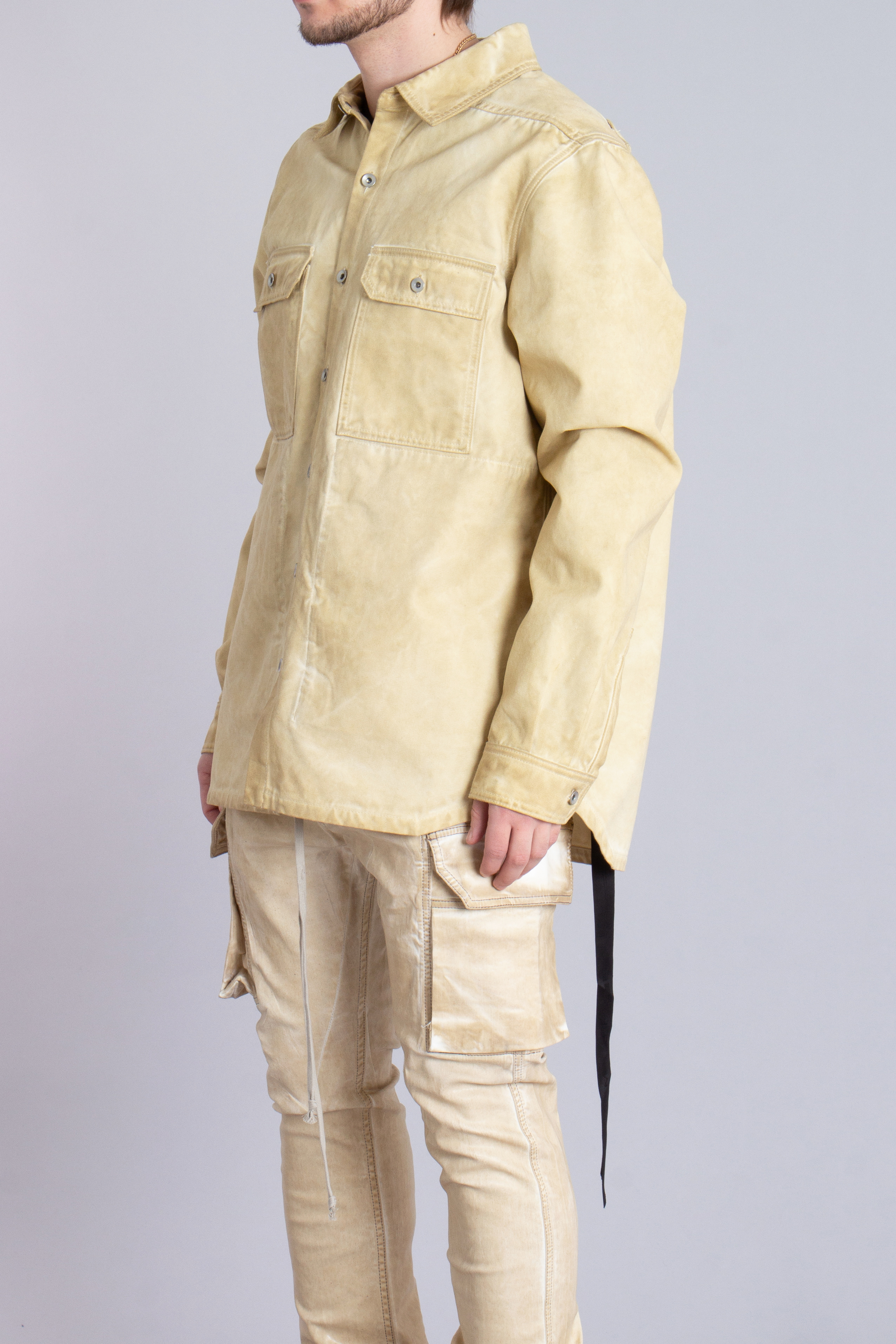 RICK OWENS DRKSHDW Organic Cotton Canvas Outershirt