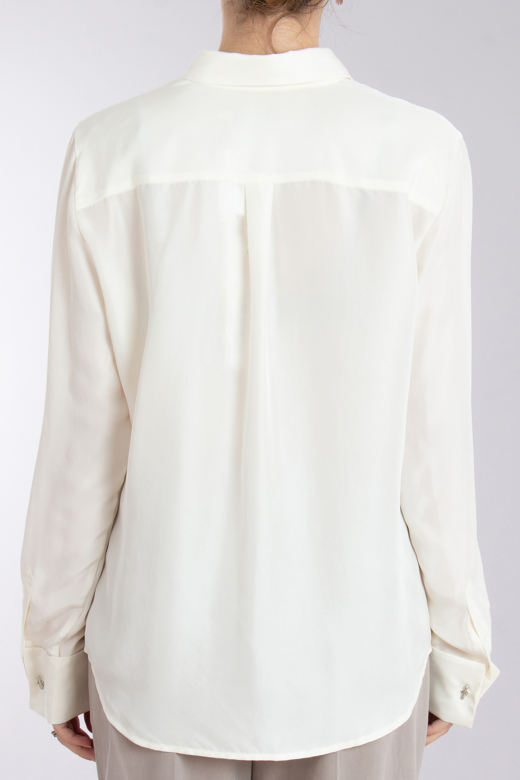 0039 ITALY Sandwashed Silk Blouse Odelle Cuff