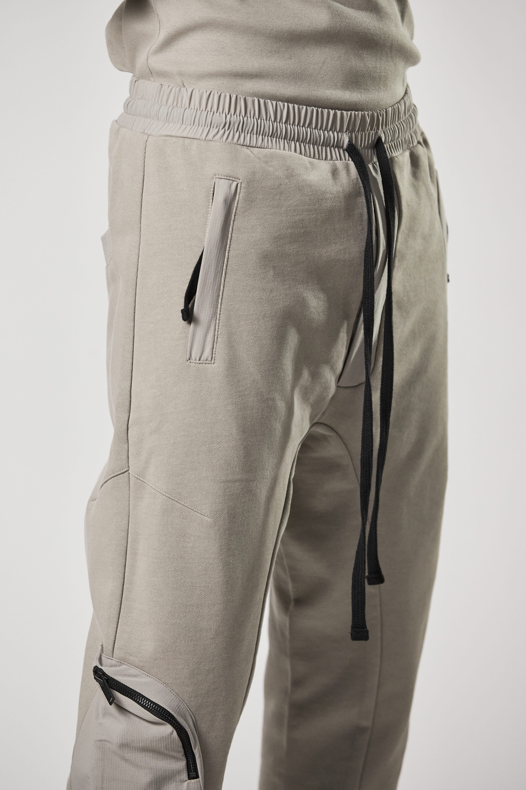 THOM KROM Drop Crotch Cotton Jersey Pants