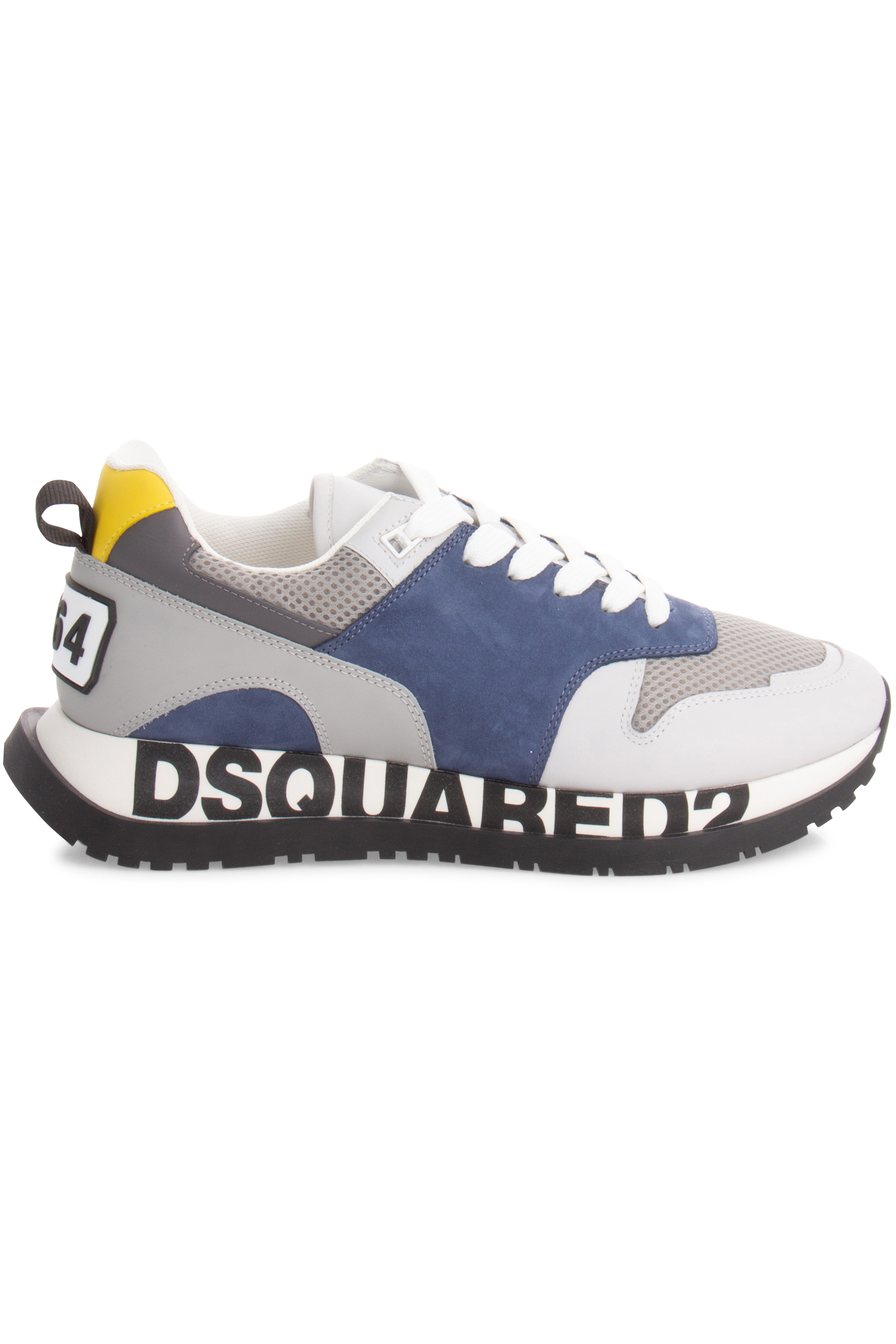 DSQUARED2 Leather & Mesh Running Sneakers