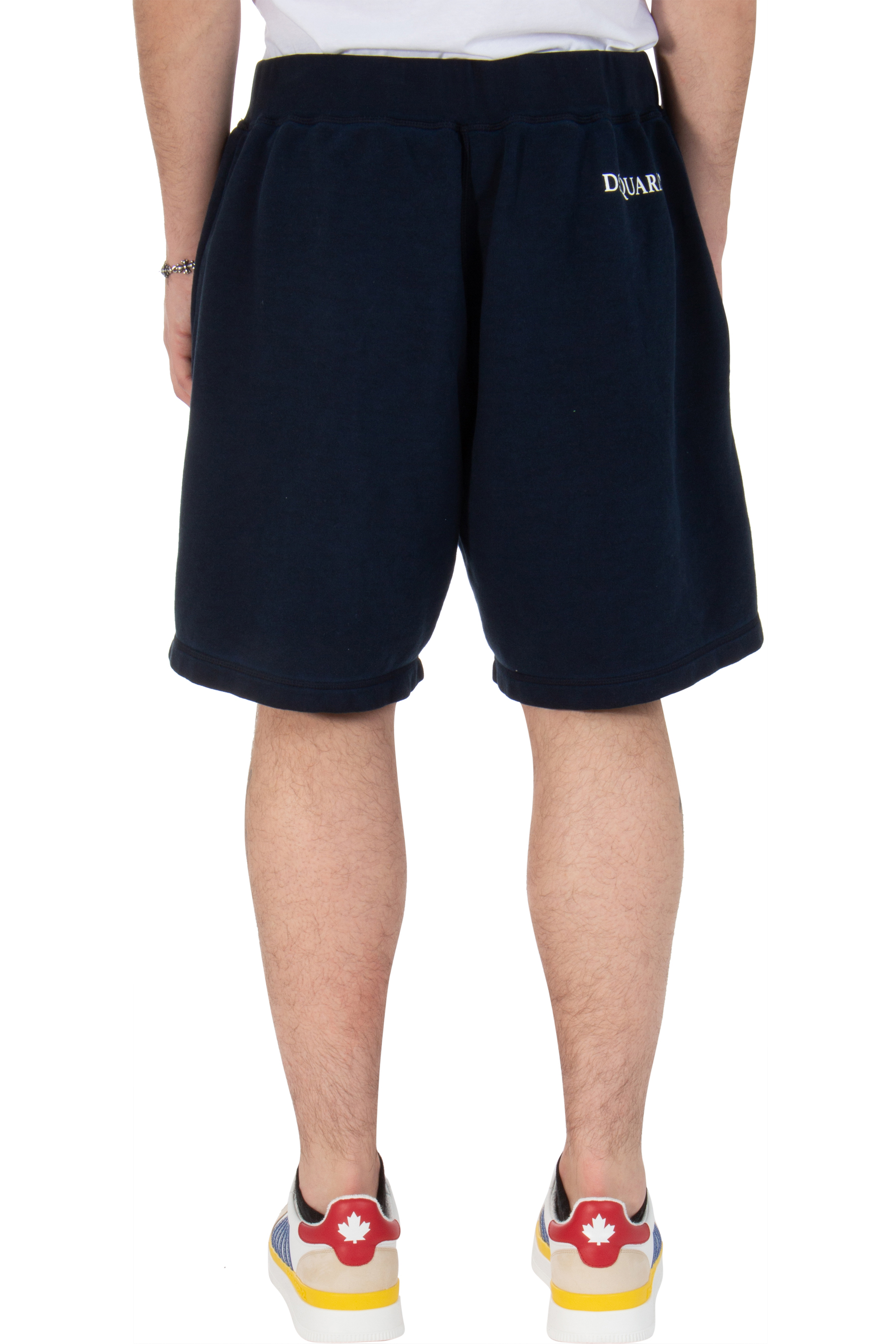 DSQUARED2 Printed Relaxed Fit Cotton Shorts