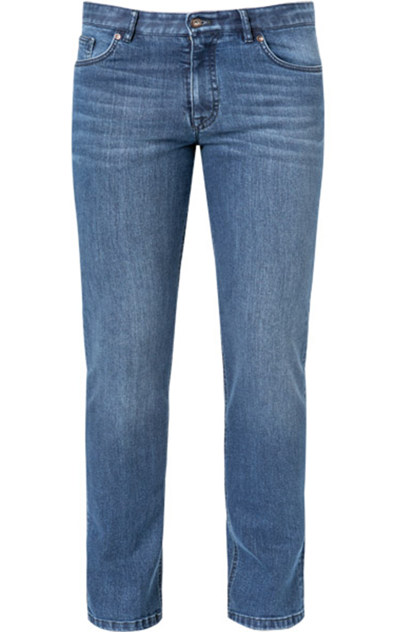 HILTL Regular Straight Cotton Lyocell Stretch Jeans Parker