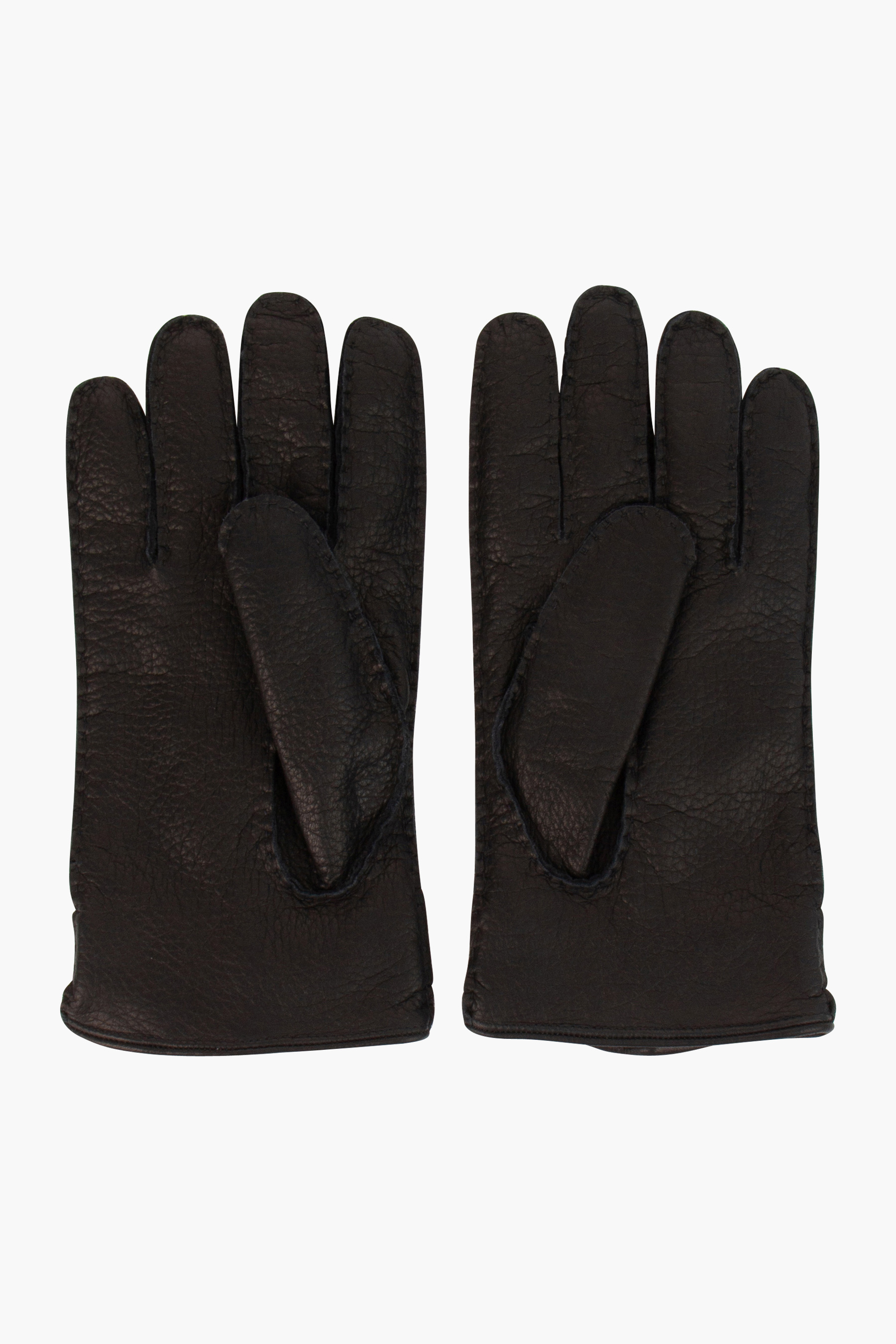 KITON Grained Leather Gloves