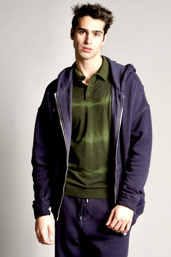 ROBERTO COLLINA Knitted Cotton Zip-Hoodie