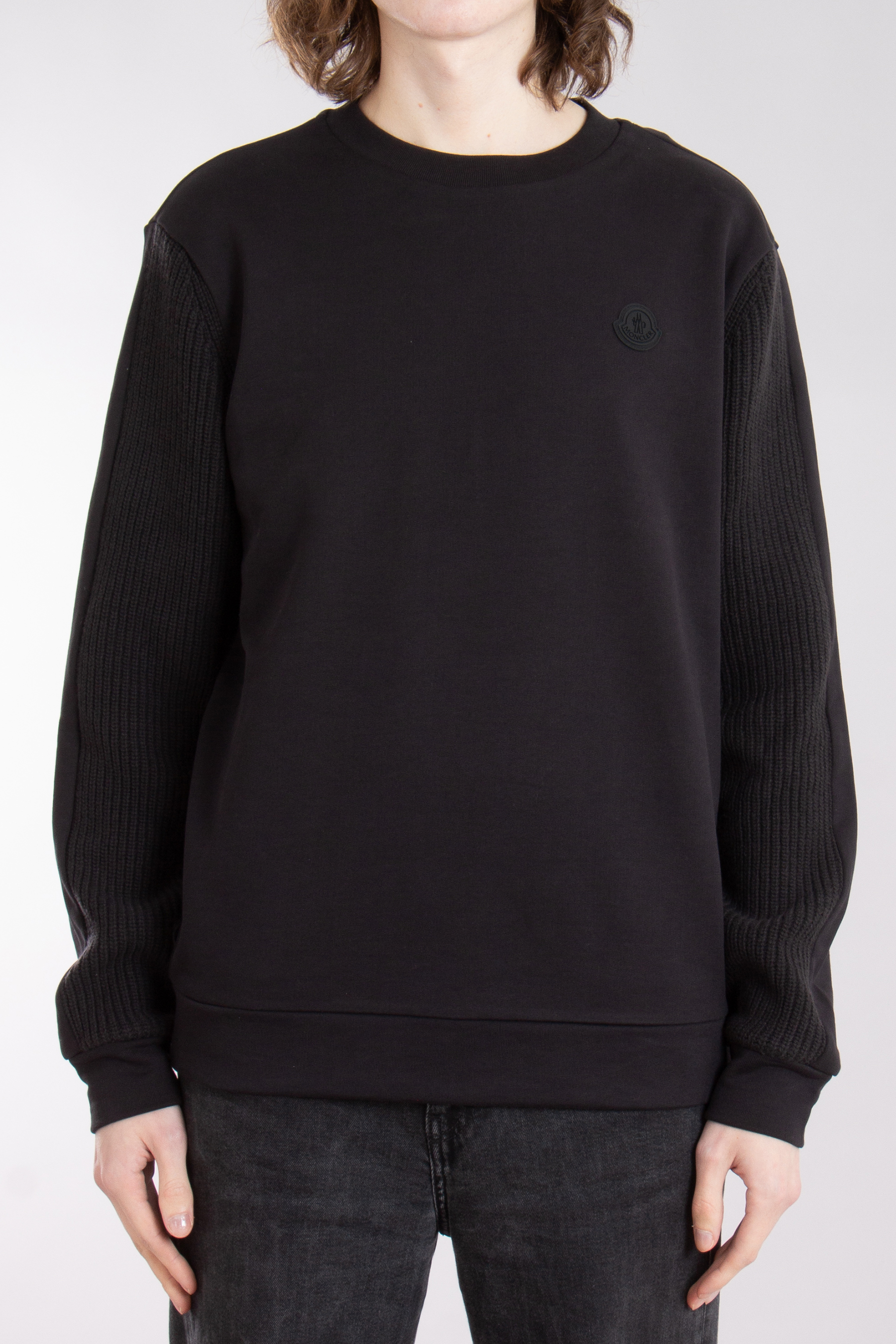 MONCLER Cotton Fleece & Virgin Wool Sweatshirt