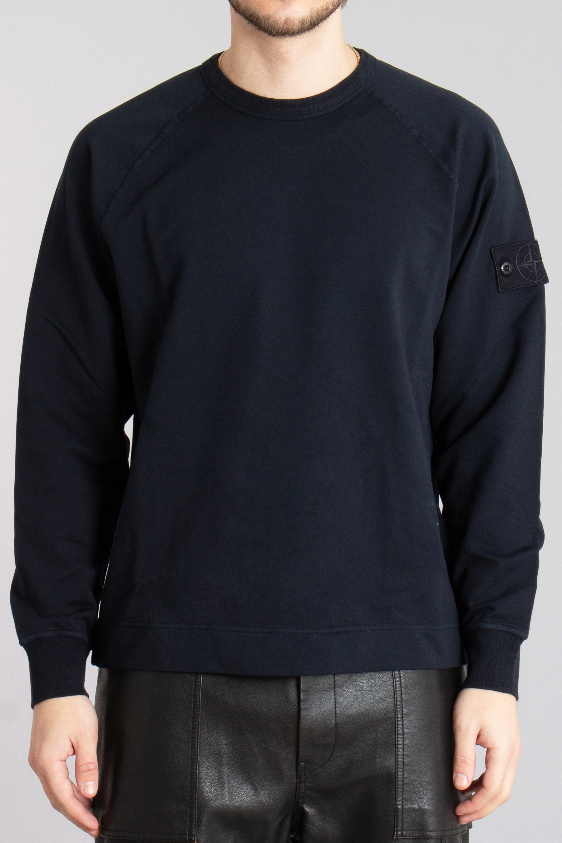 STONE ISLAND Ghost Piece Stretch Cotton Fleece Sweatshirt