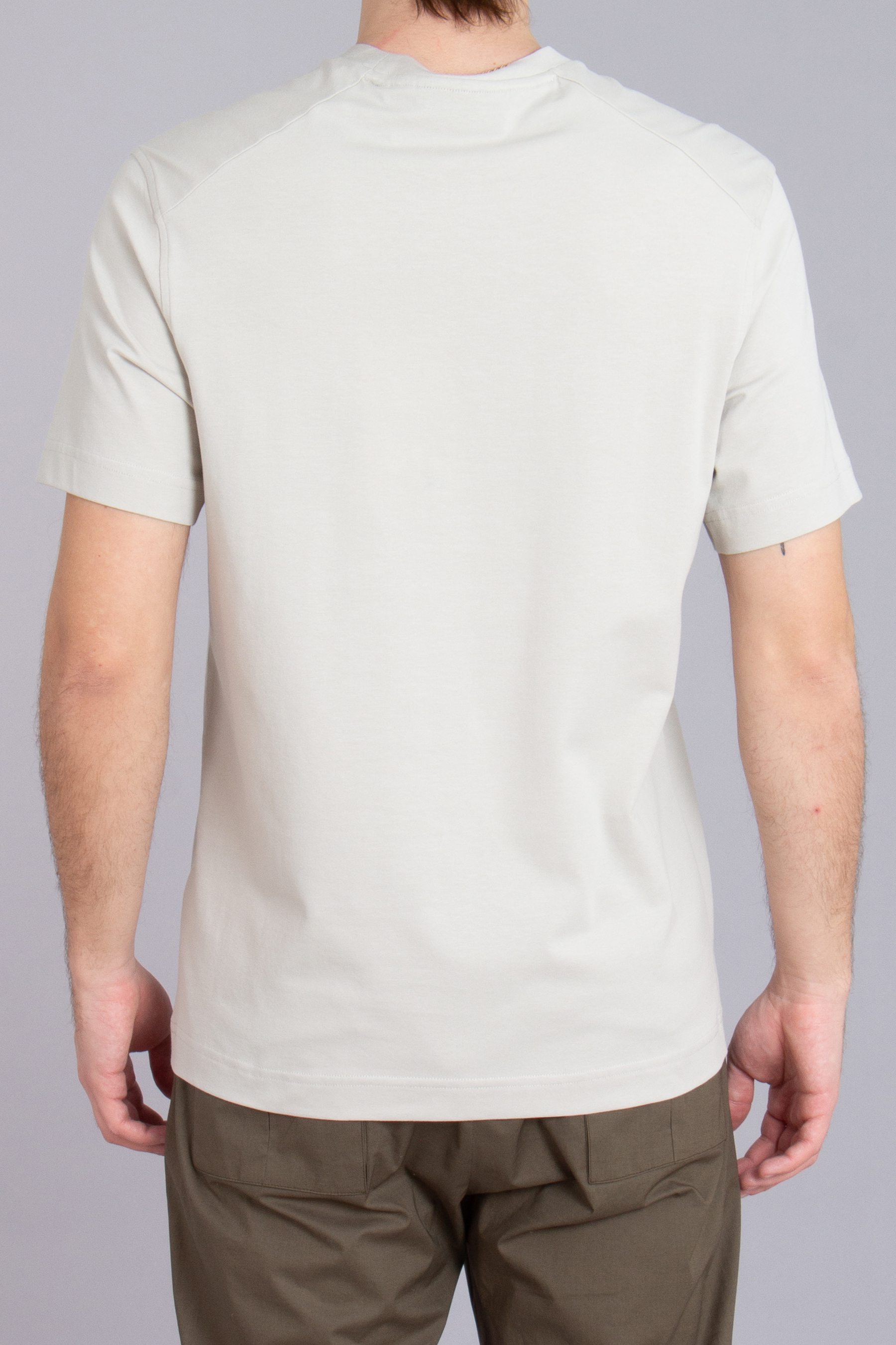 BELSTAFF Stretch Cotton Jersey T-Shirt Alloy