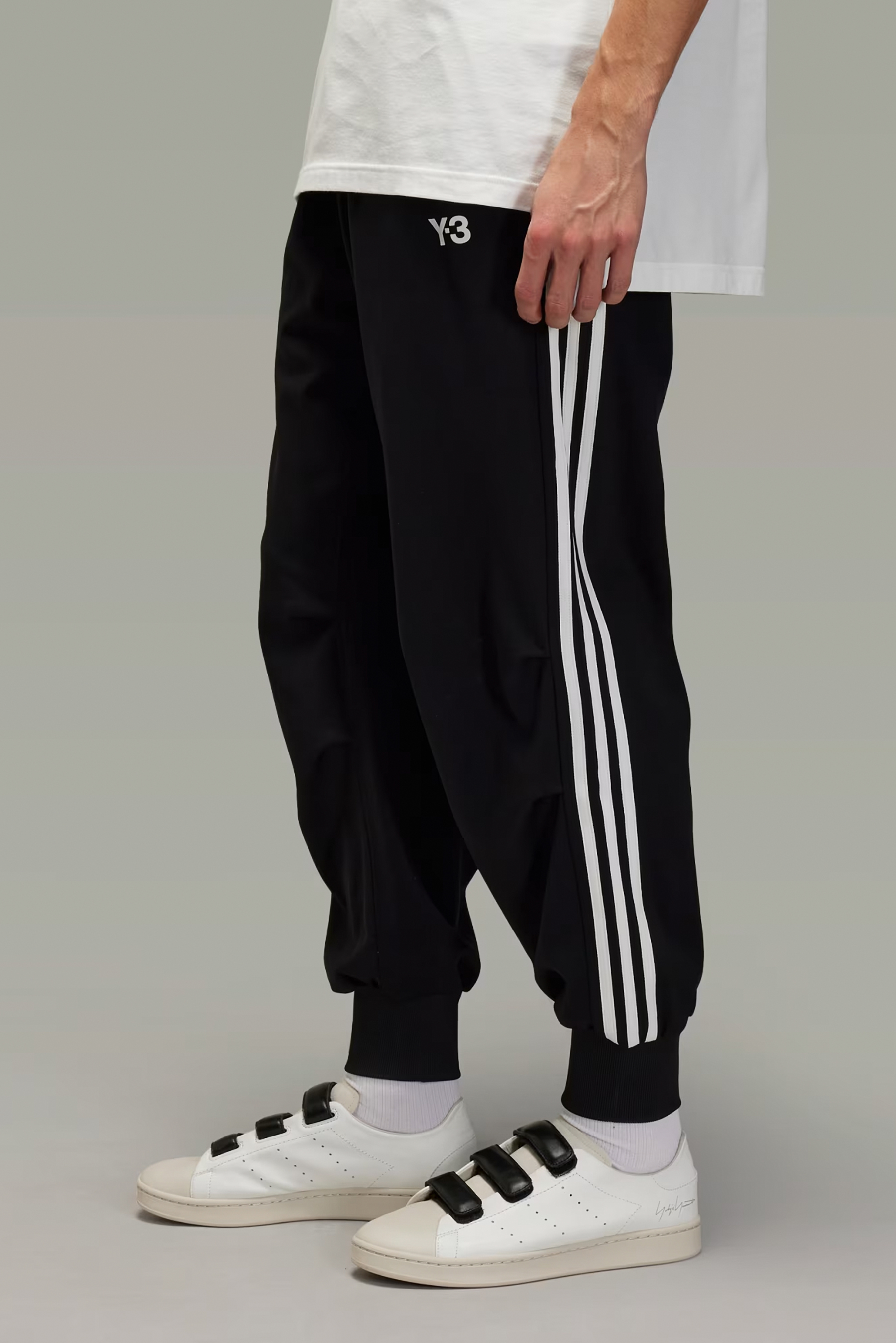 Y-3 Nylon 3-Stripes Cuffed Track Pants