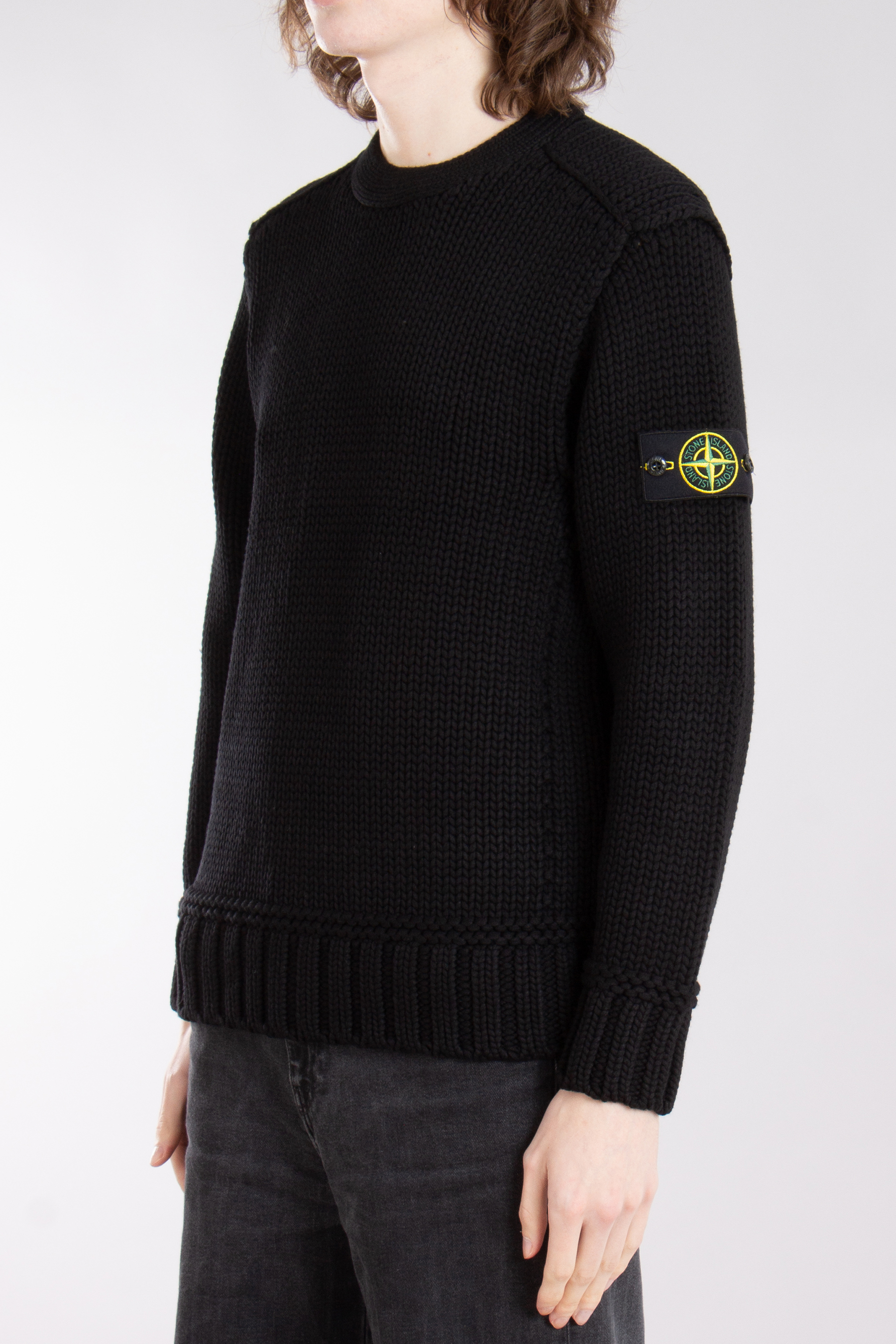 STONE ISLAND Chain Stitch Viscose-Nylon Sweater