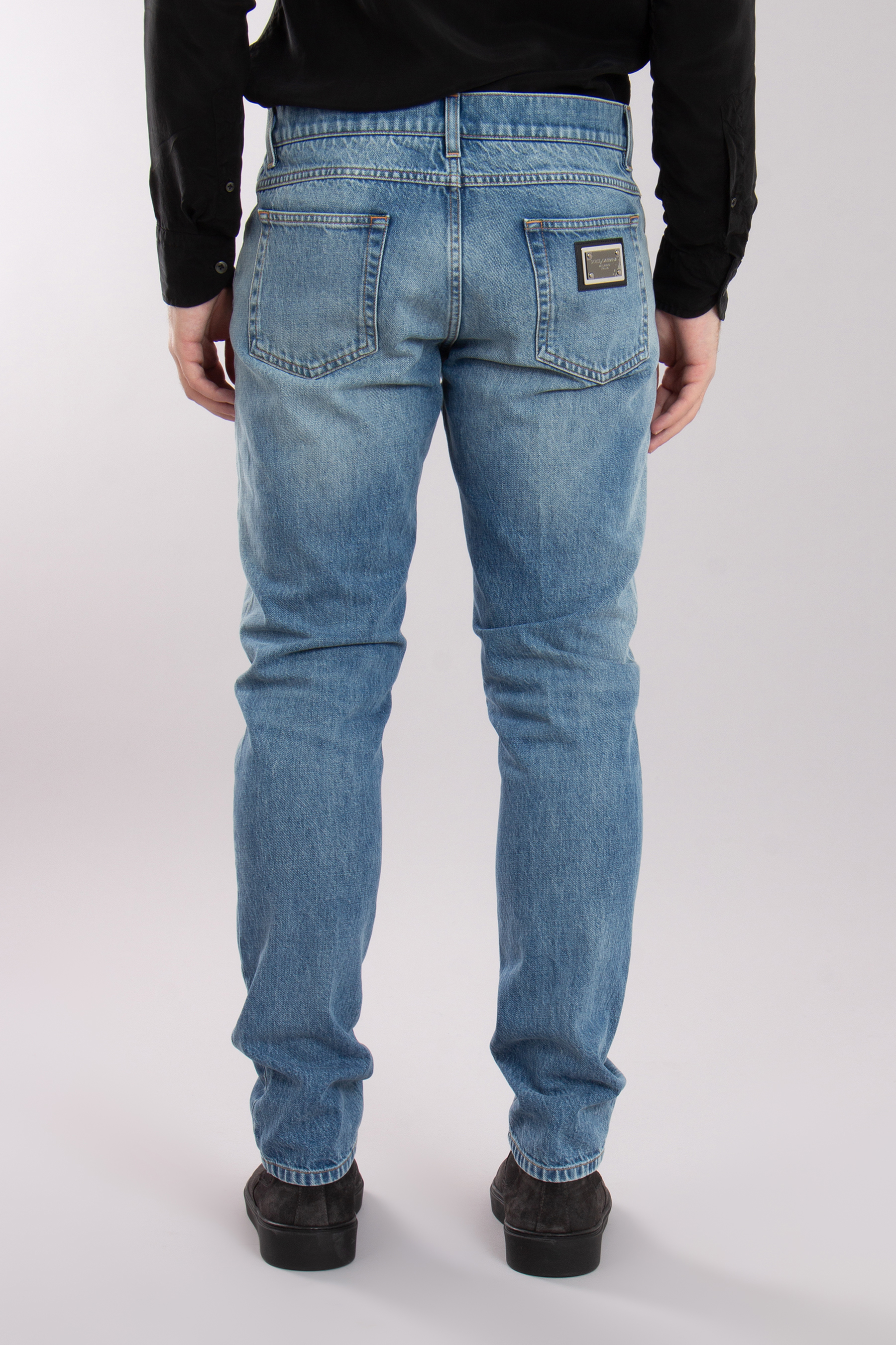 DOLCE & GABBANA Regular Fit Cotton Denim Jeans