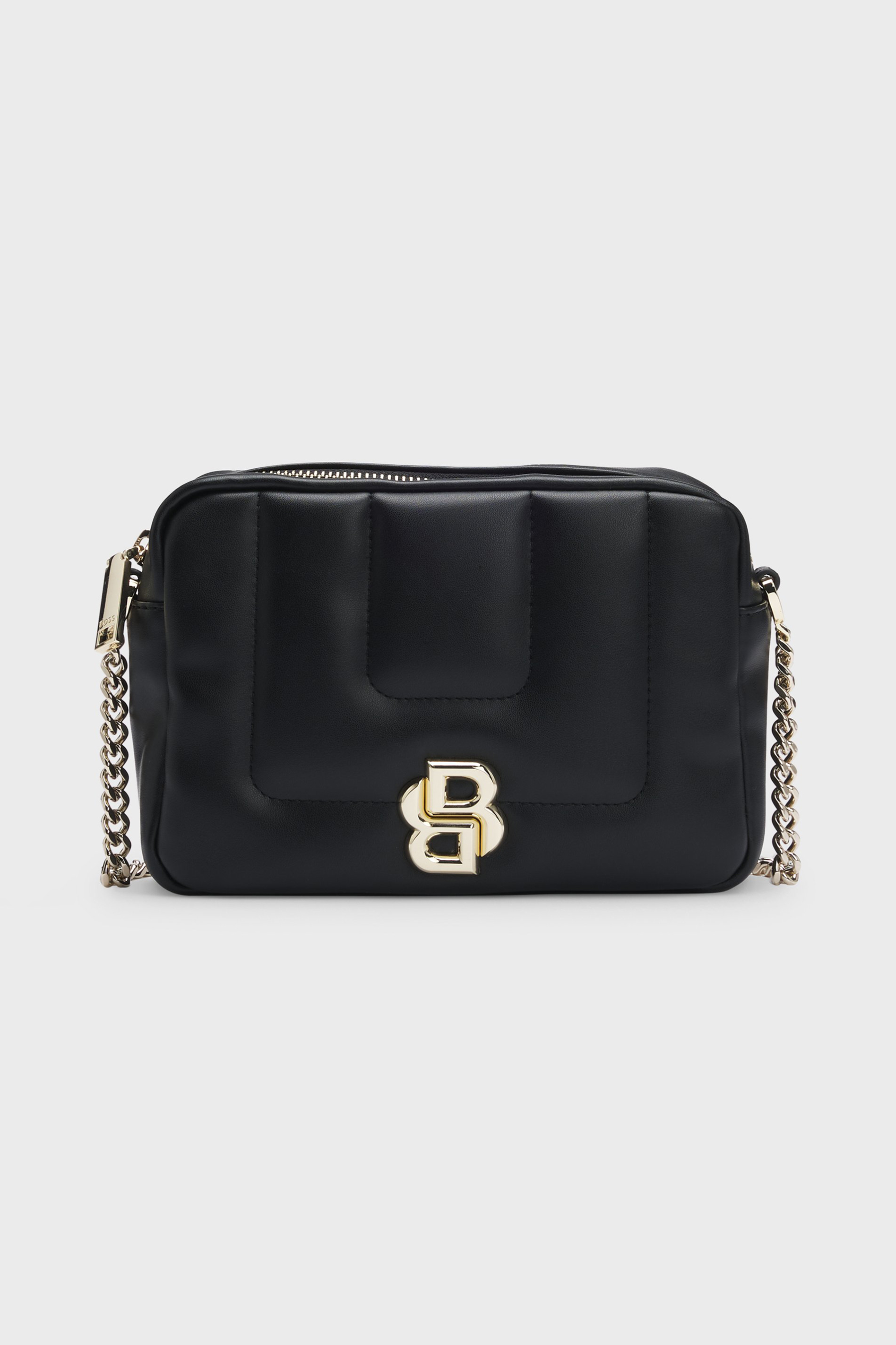 BOSS Quilted Faux Leather Crossbody Bag B_ICON