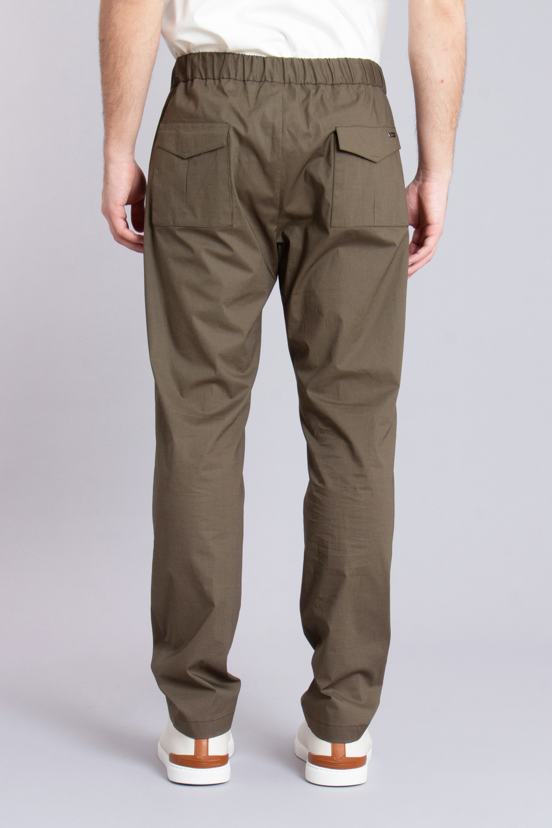 HERNO Regular Fit Light Cotton Stretch Pants