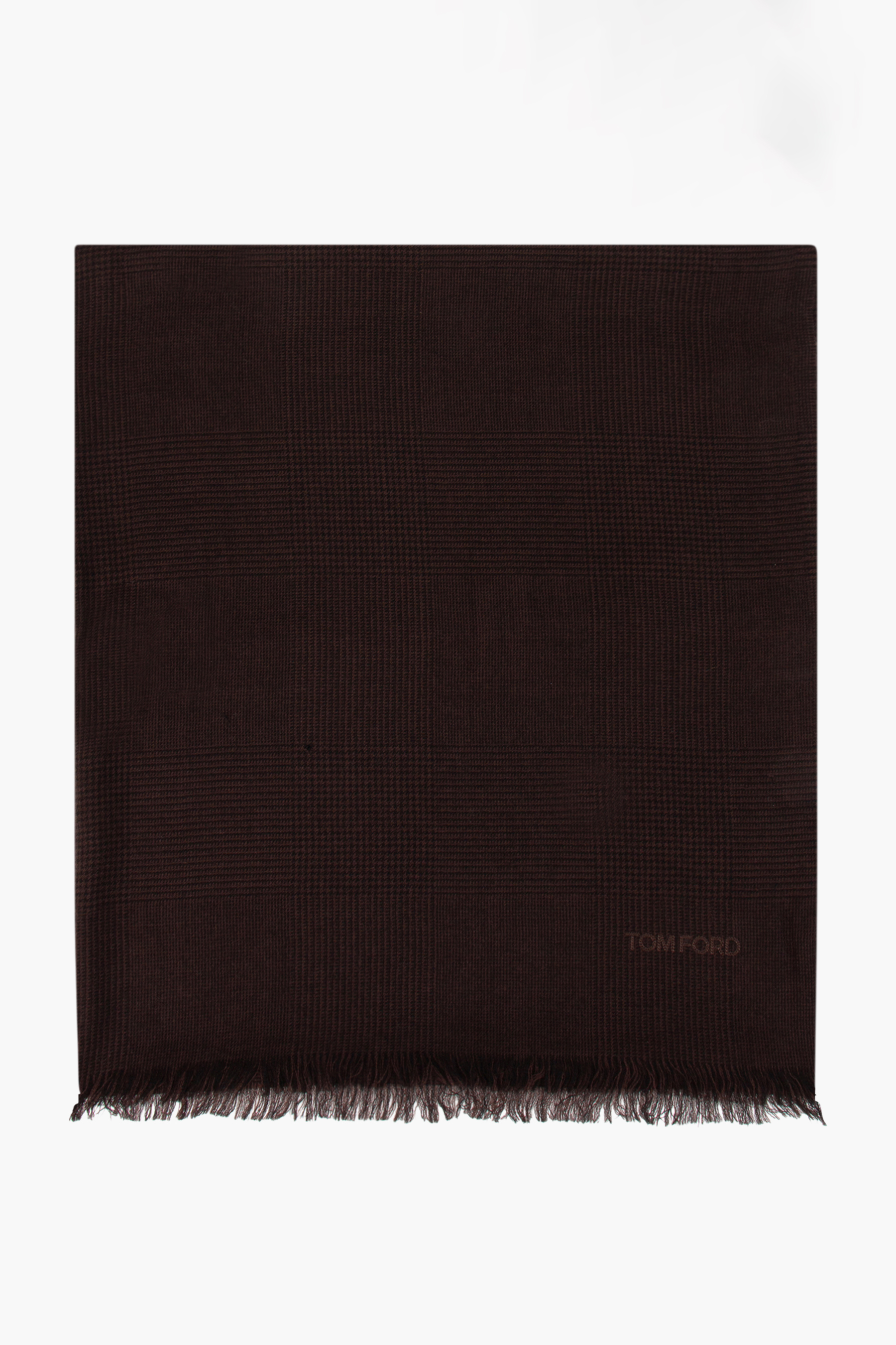 TOM FORD Prince Of Wales Wool Scarf