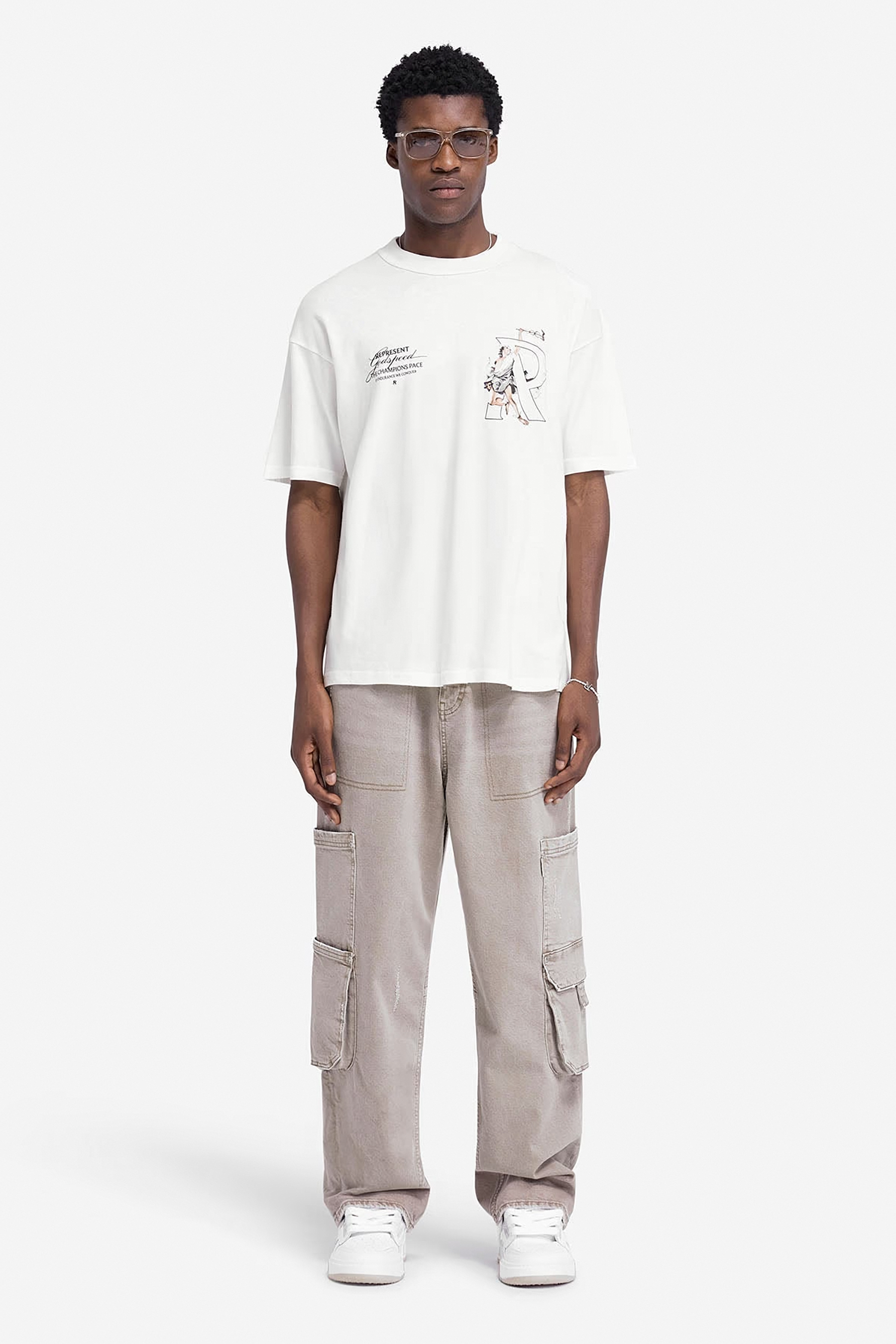 REPRESENT Hermes Print Cotton Jersey T-Shirt