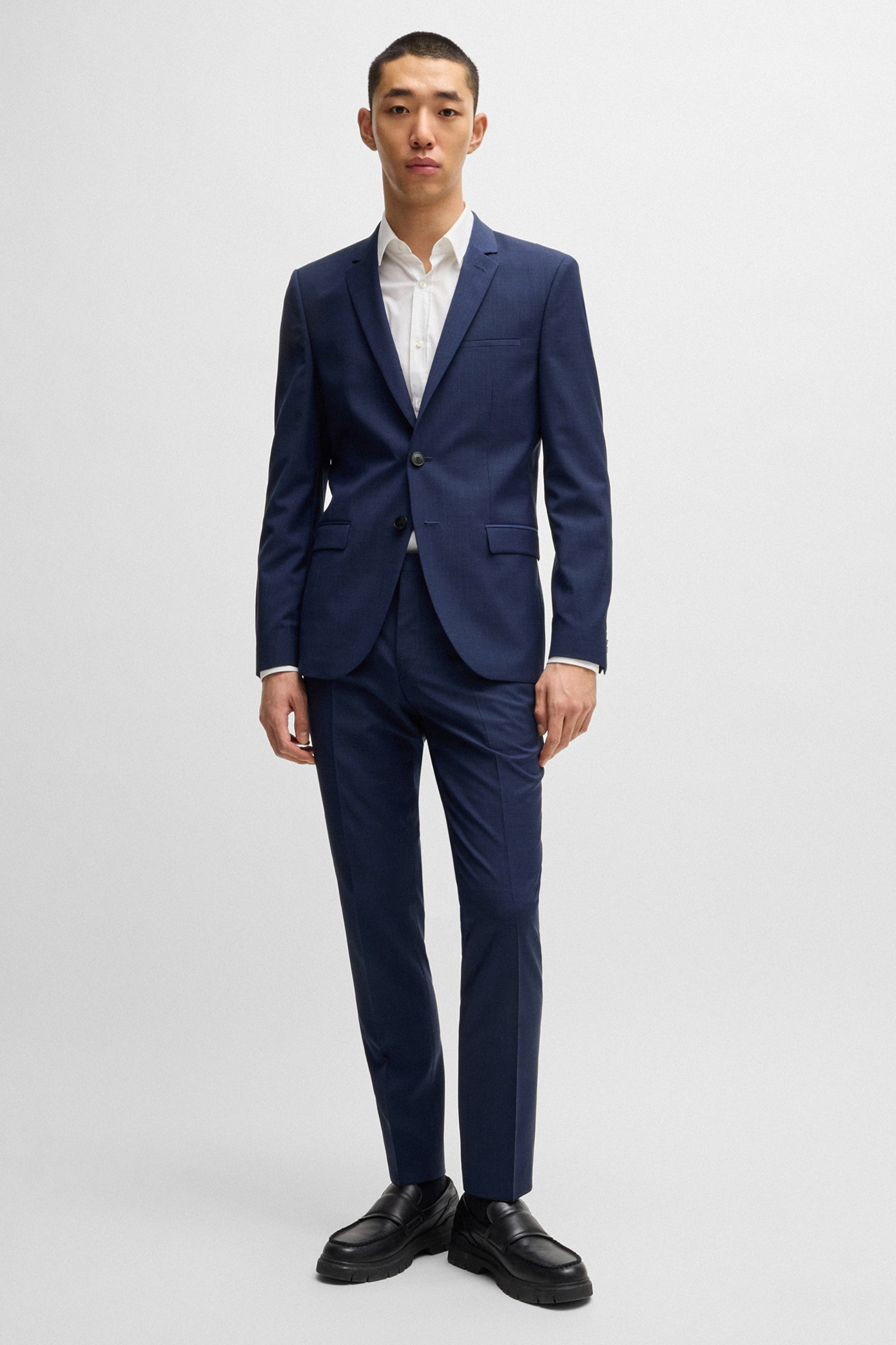 HUGO Extra Slim Fit Virgin Wool Suit Pants Hesten