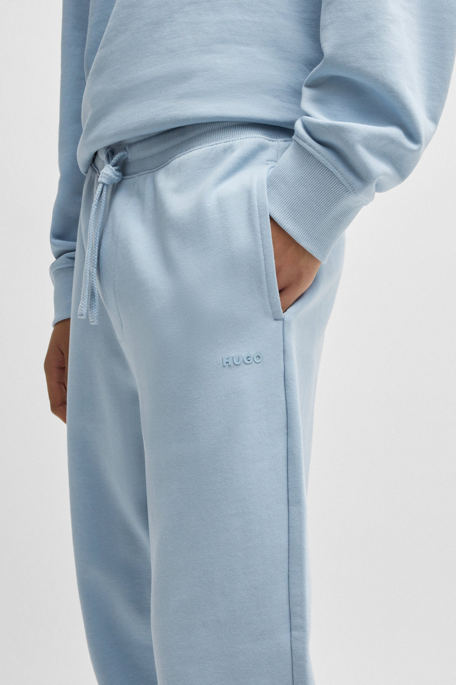 HUGO Relaxed Fit Printed Cotton Terry Sweatpants Dayote