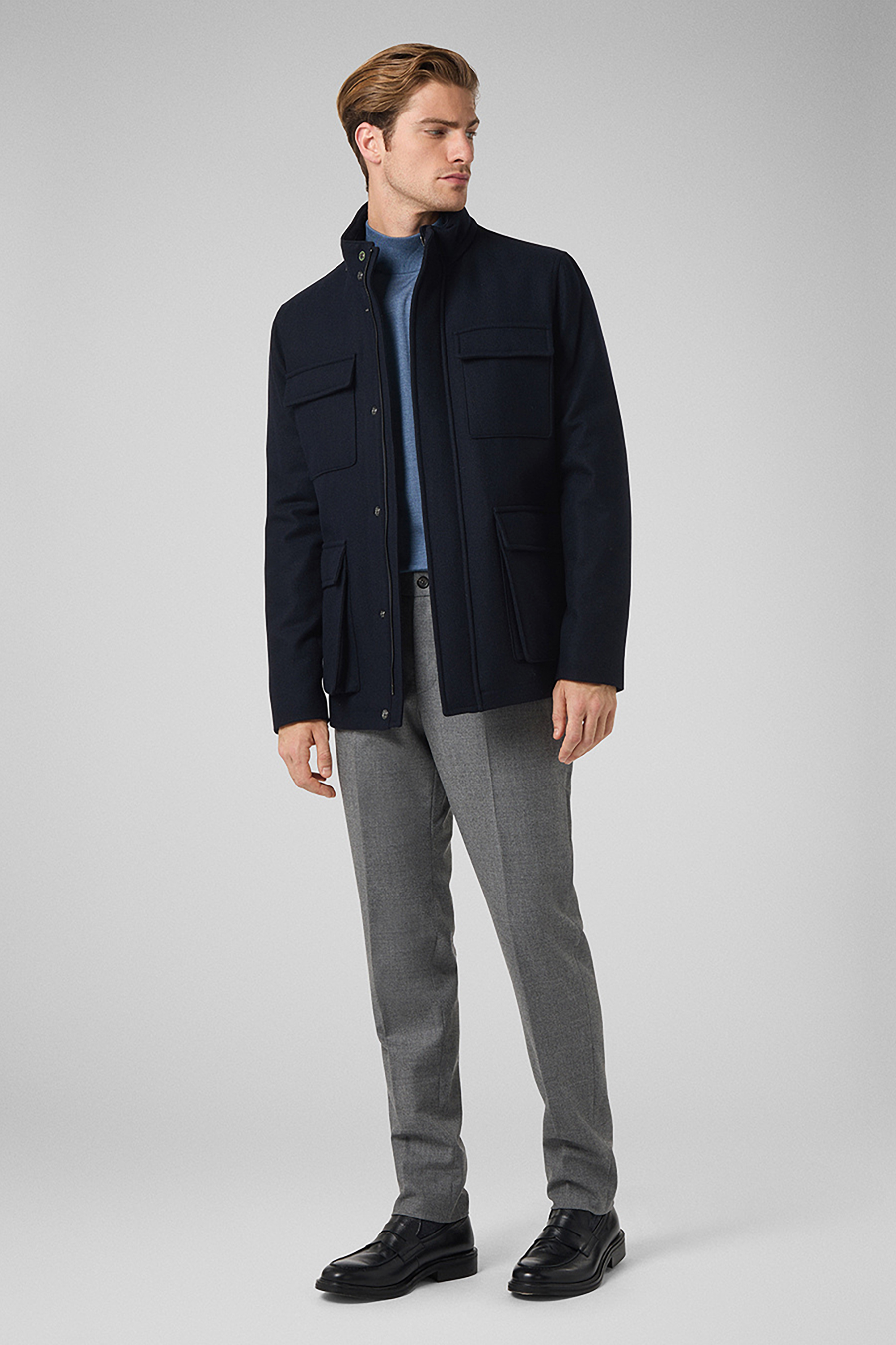 PAL ZILERI Technical Wool Field Jacket